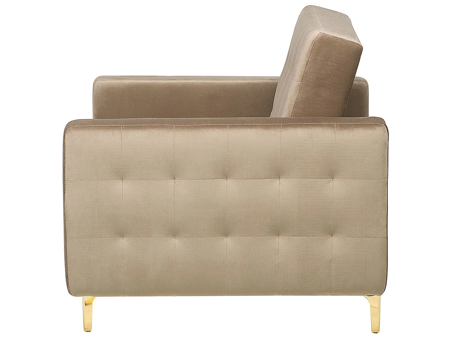 Fauteuil ABERDEEN Fluweel Zandbeige