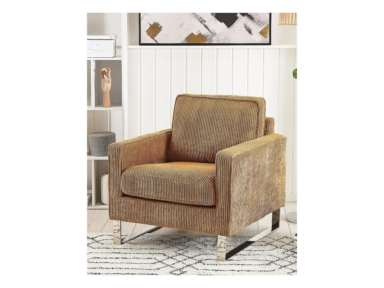 Fotel VIND Sztruks Jasnobrązowy