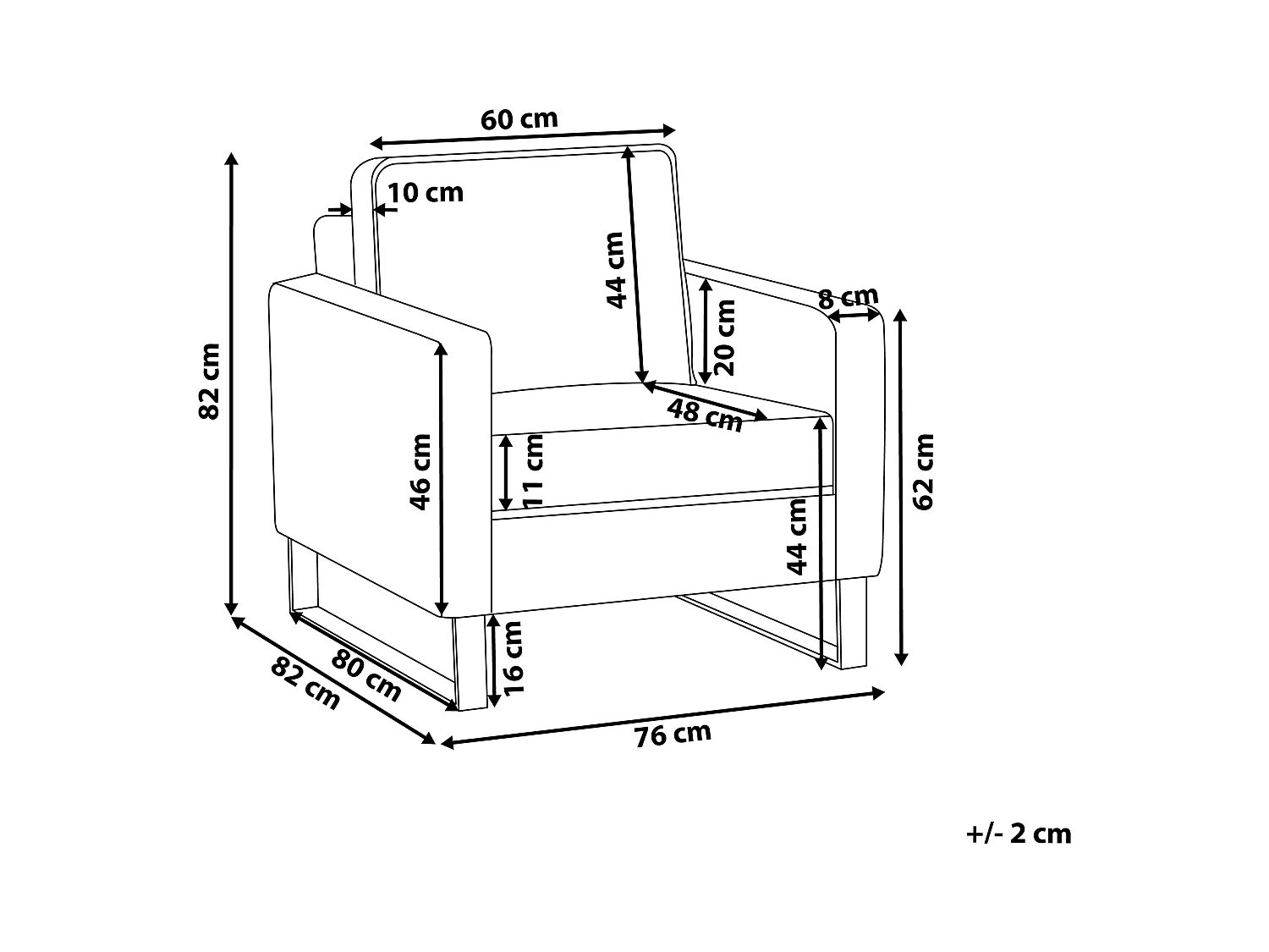 Fotel VIND Sztruks Jasnobrązowy