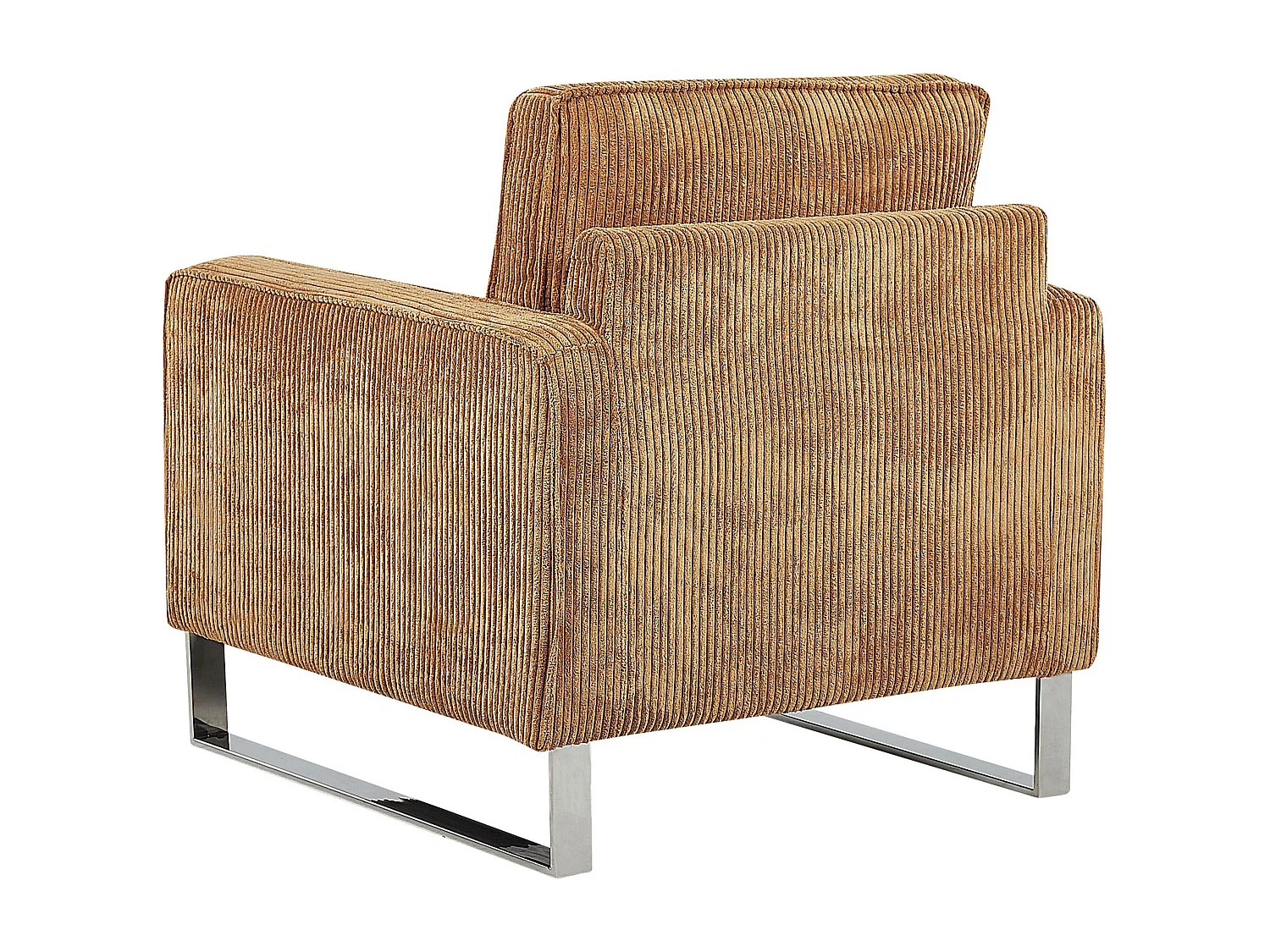 Fauteuil VIND Velours côtelé Marron clair