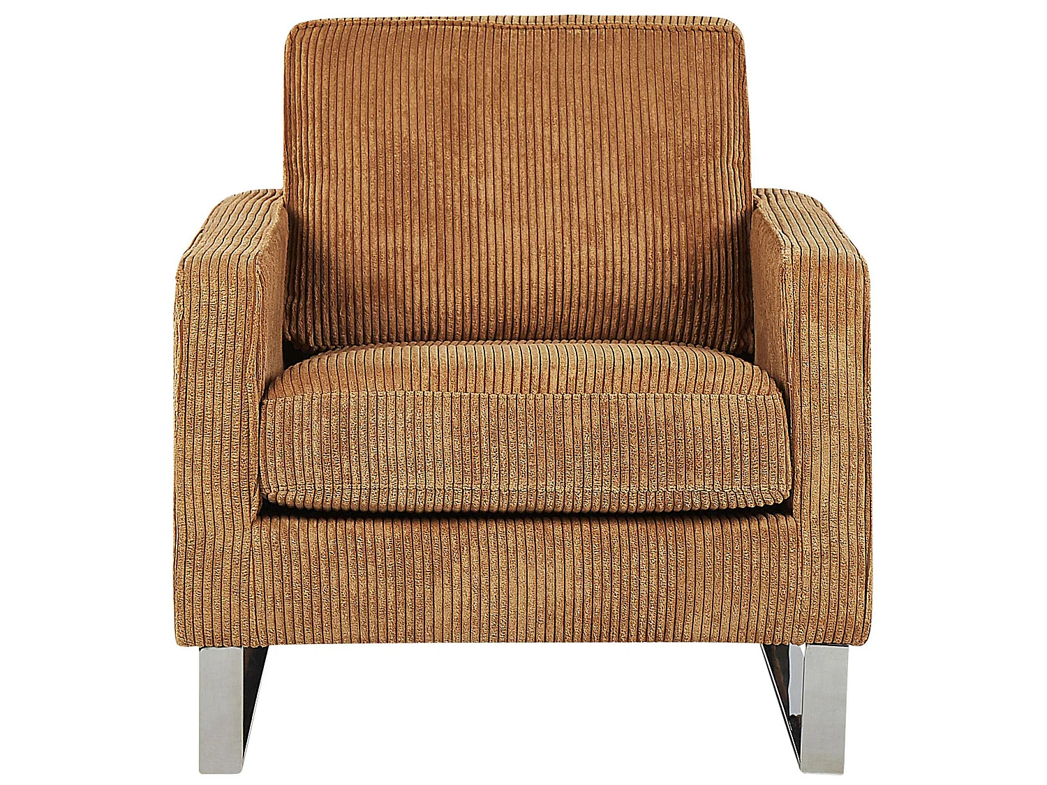 Fauteuil VIND Velours côtelé Marron clair