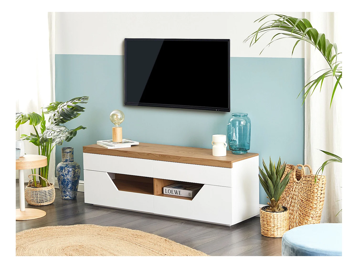 Mobile TV CHEVAL Marrone/ Bianco