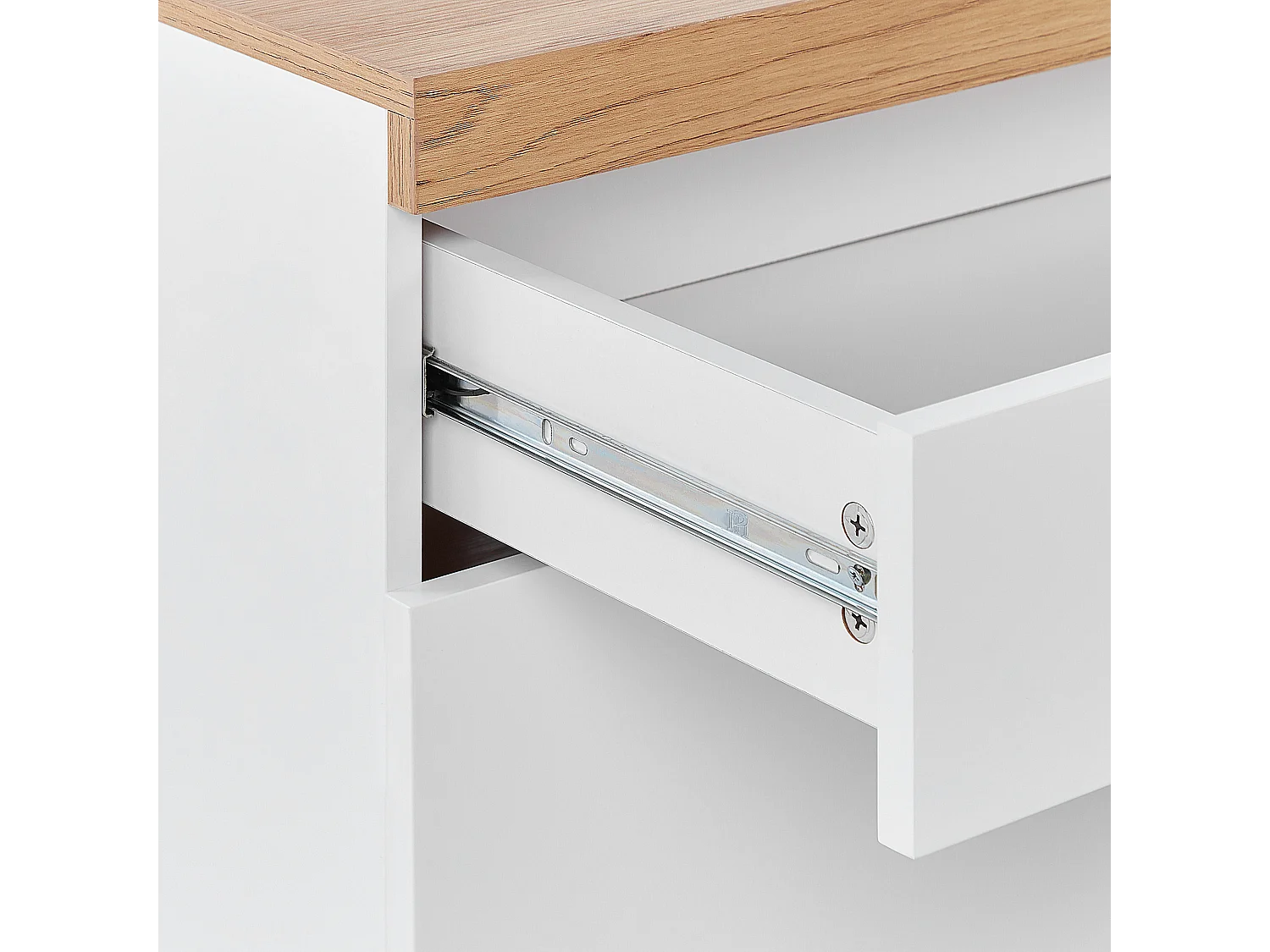 TV-meubel CHEVAL Bruin/wit