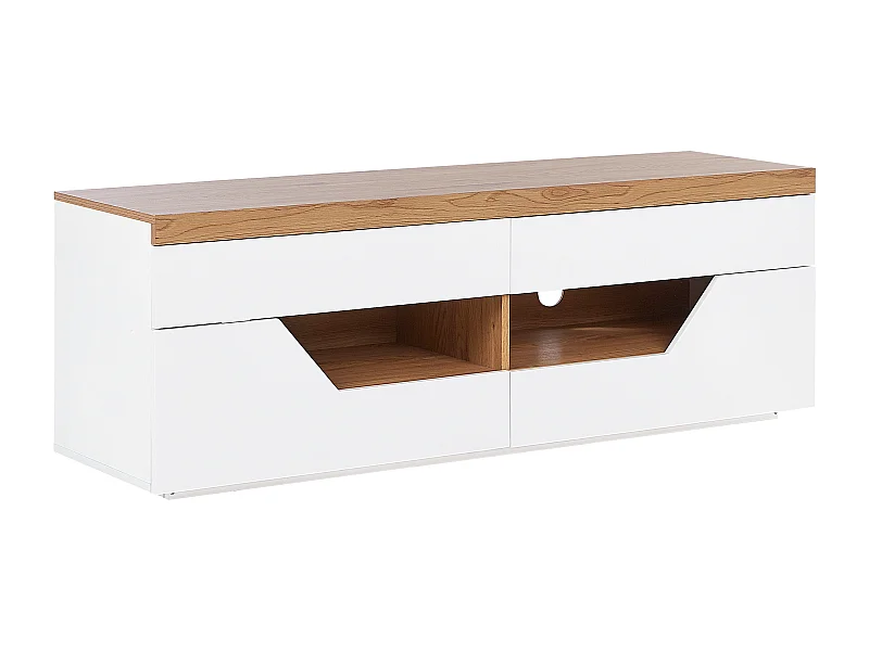 Mueble TV CHEVAL Marrón/Blanco