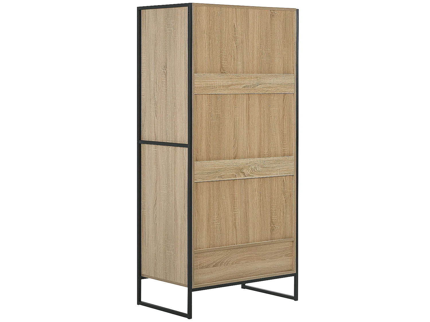 Armoire 2 portes avec tiroir bois clair SCHWEDT