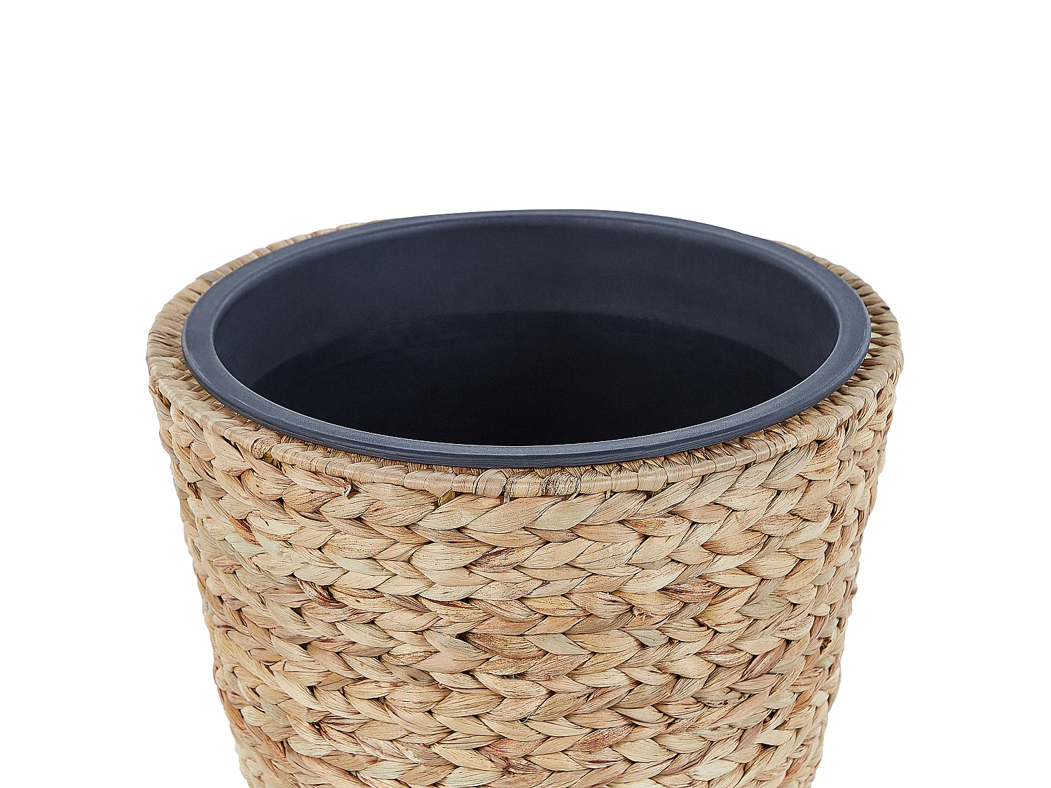 Set mit 3 Blumentöpfen PLAKA Geflecht 29/37/49 cm Naturfarben