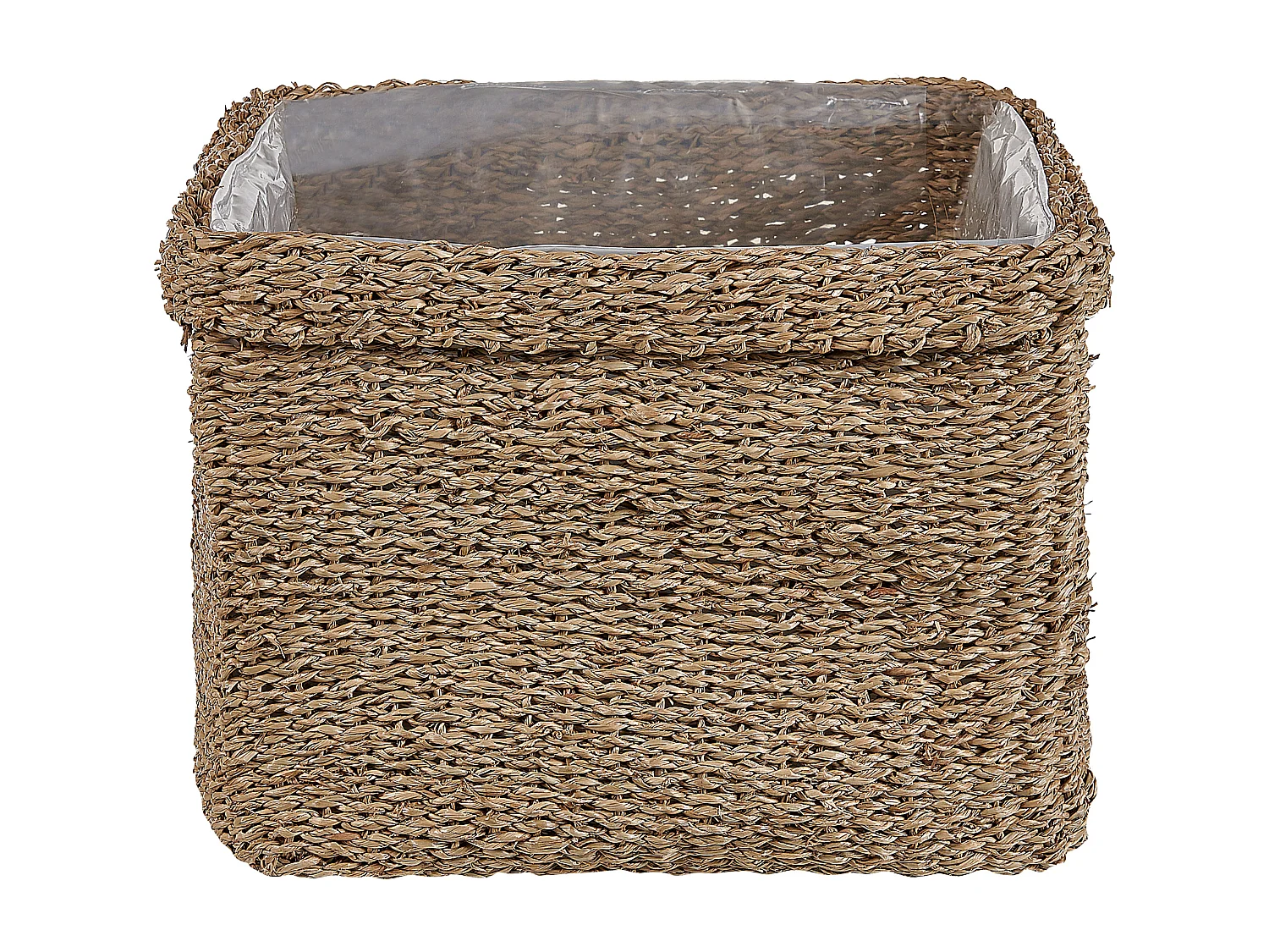 Lot de 3 pots de fleurs RIVULINE Herbier marin 23/27/30 cm Naturel