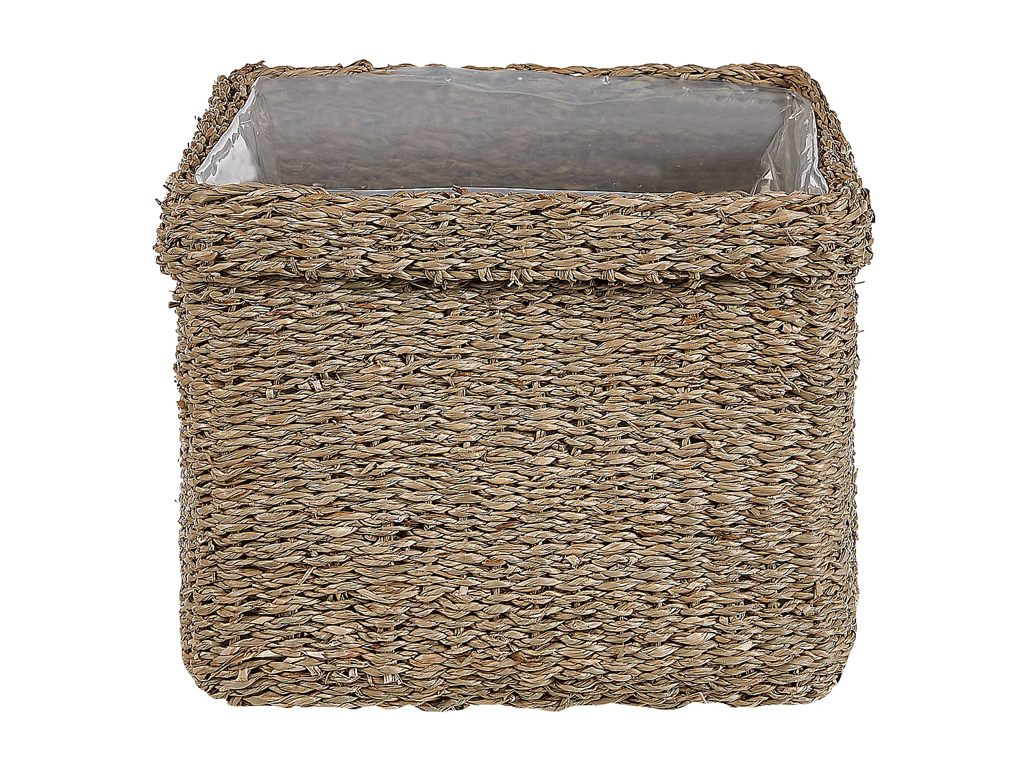 Lot de 3 pots de fleurs RIVULINE Herbier marin 23/27/30 cm Naturel