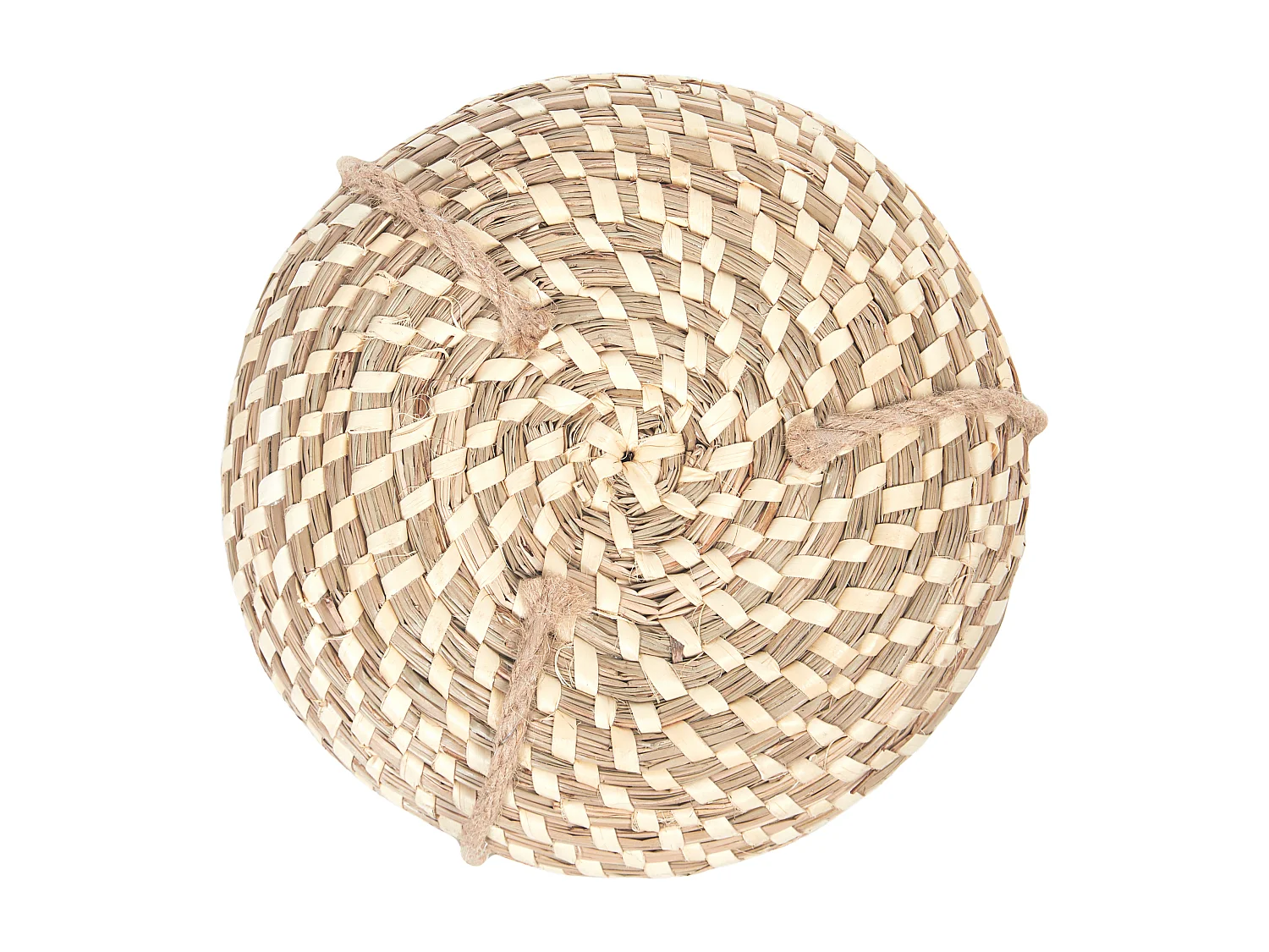 Set van 2 bloempotten REMORA Wicker 27/22 cm Natuurlijk