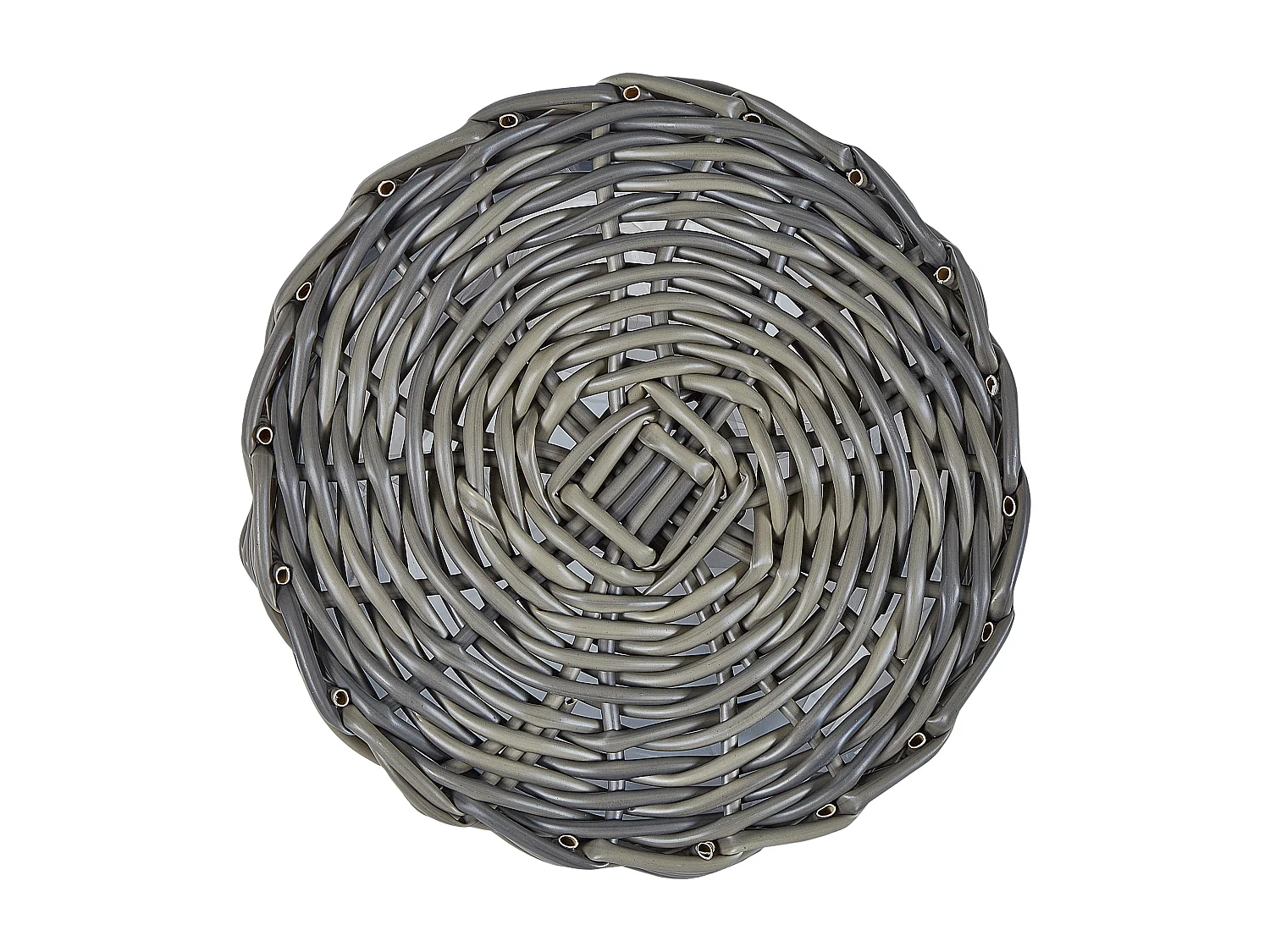 Set van 3 bloempotten NIKITI PE rotan 29/35/40 cm Taupe