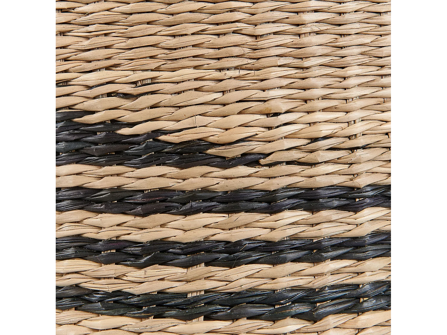 Conjunto de 3 macetas RATTAIL Mimbre 32/29/27 cm Negro