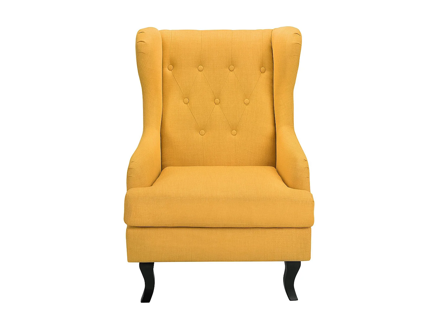 Fauteuil à oreilles ALTA Tissu Jaune