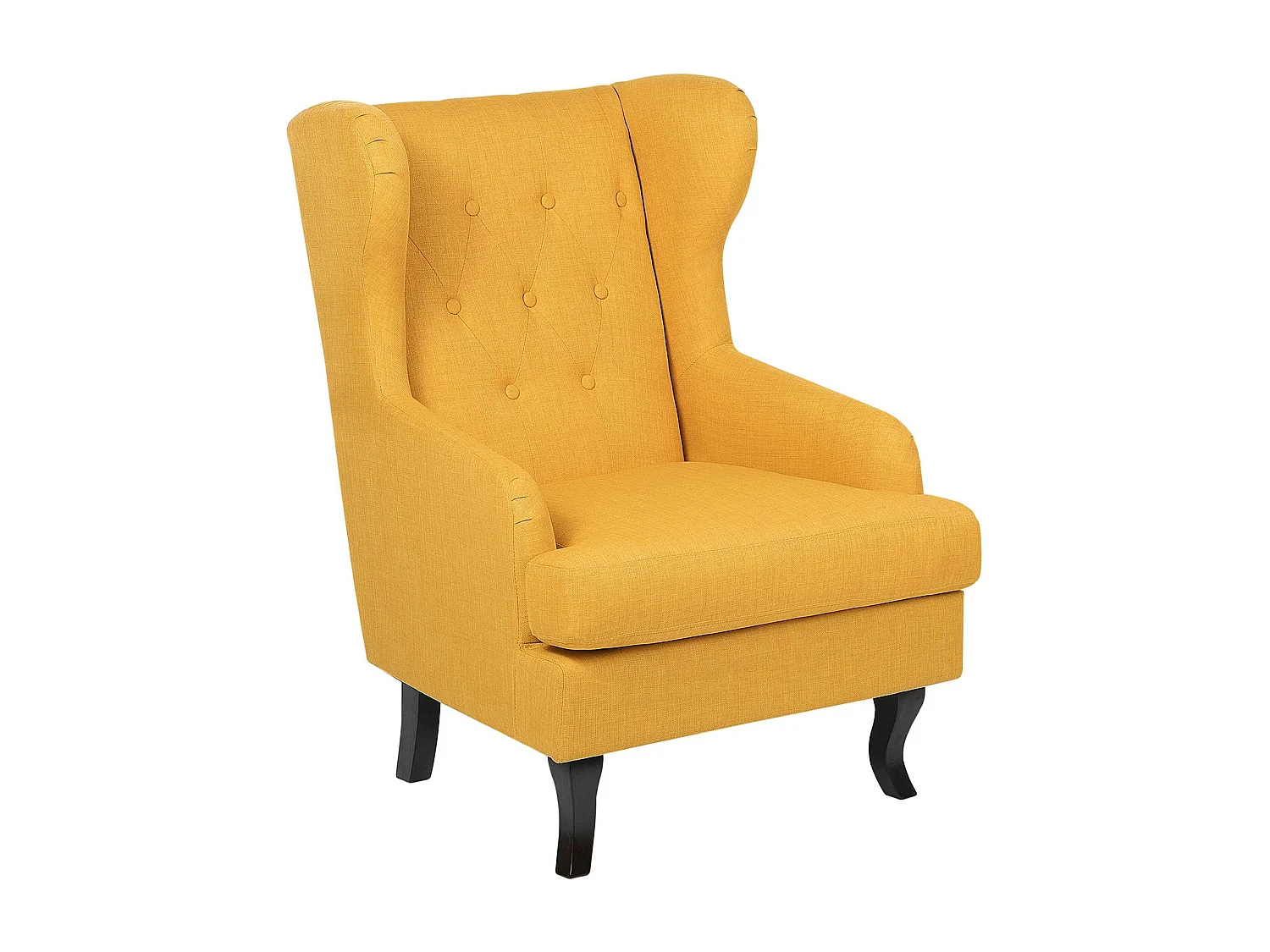 Fauteuil à oreilles ALTA Tissu Jaune