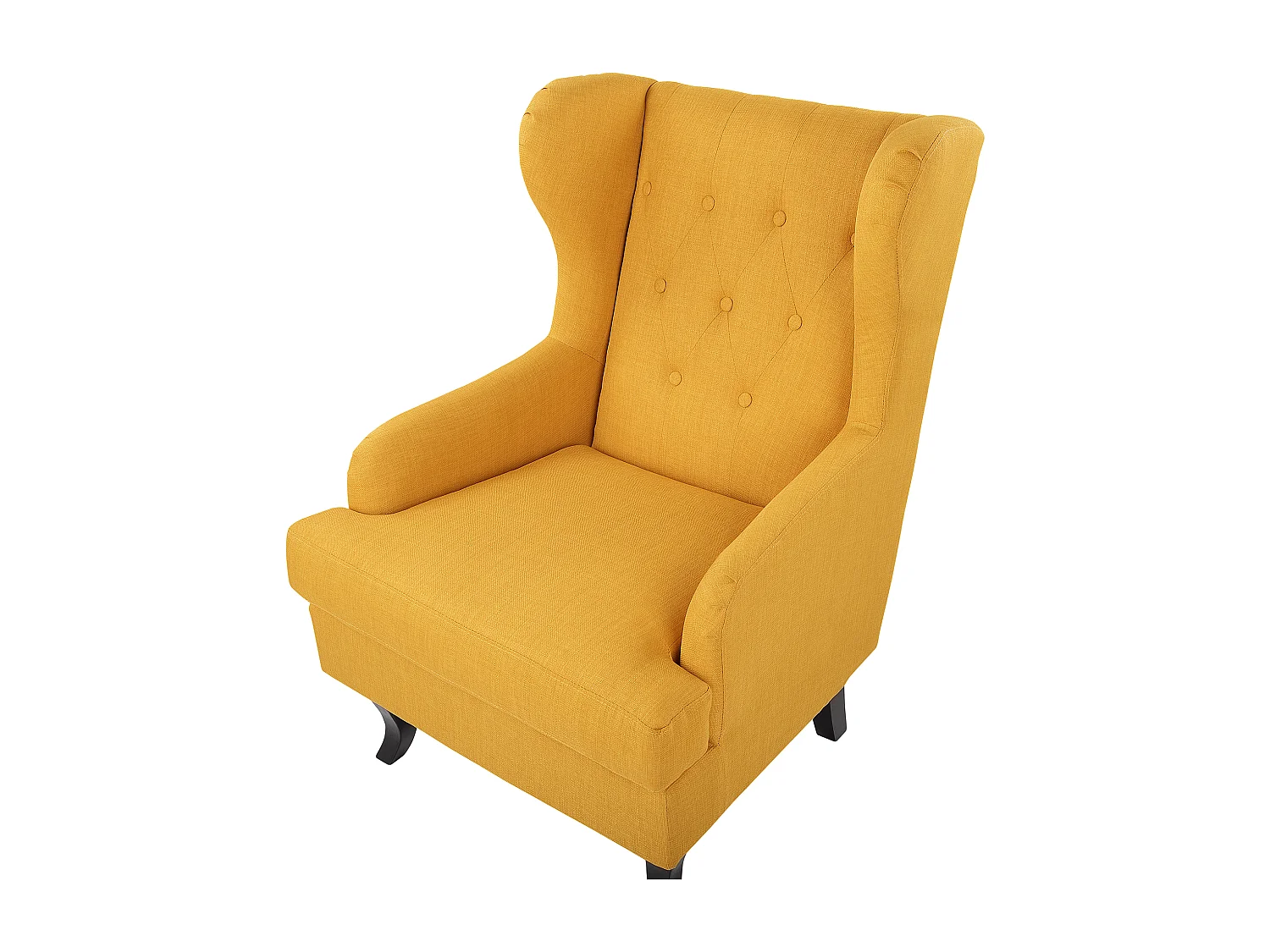 Fauteuil à oreilles ALTA Tissu Jaune