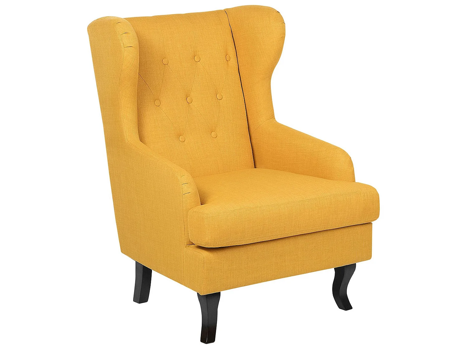 Fauteuil à oreilles ALTA Tissu Jaune