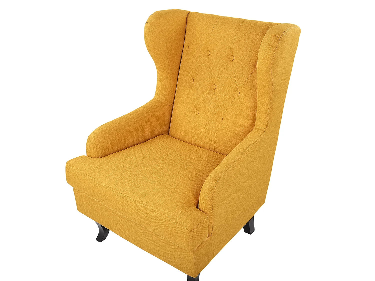 Fauteuil à oreilles ALTA Tissu Jaune