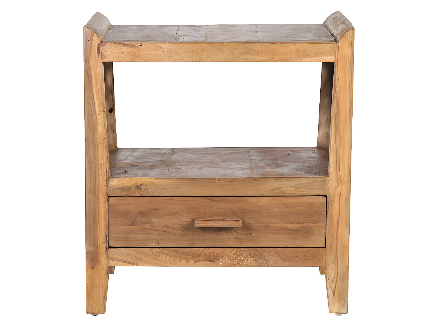 Table de chevet en bois marron L55