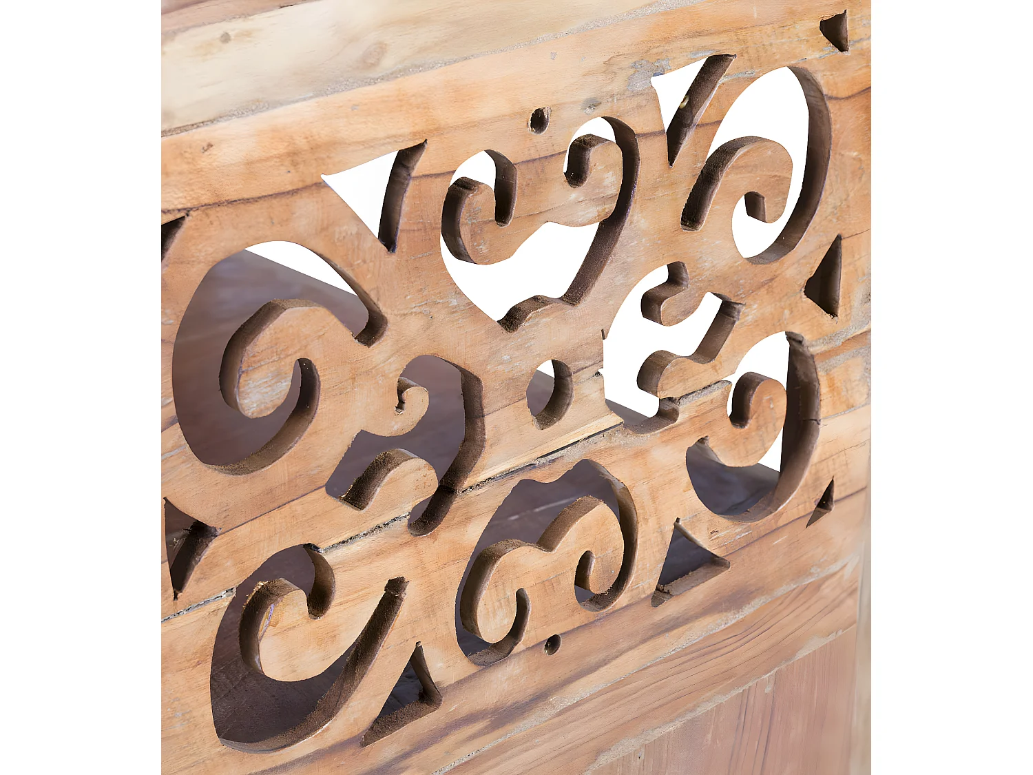 Table de chevet en bois marron L55