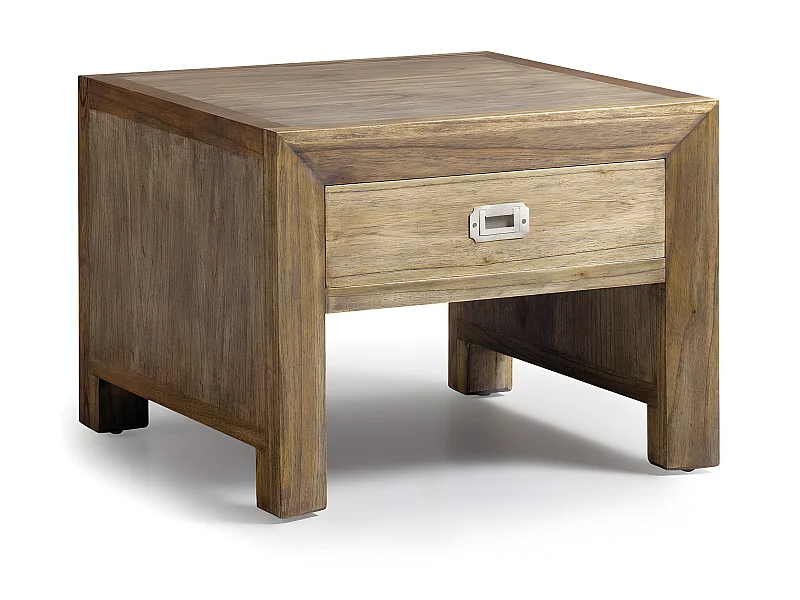 MERAPI - Table basse en bois marron L60