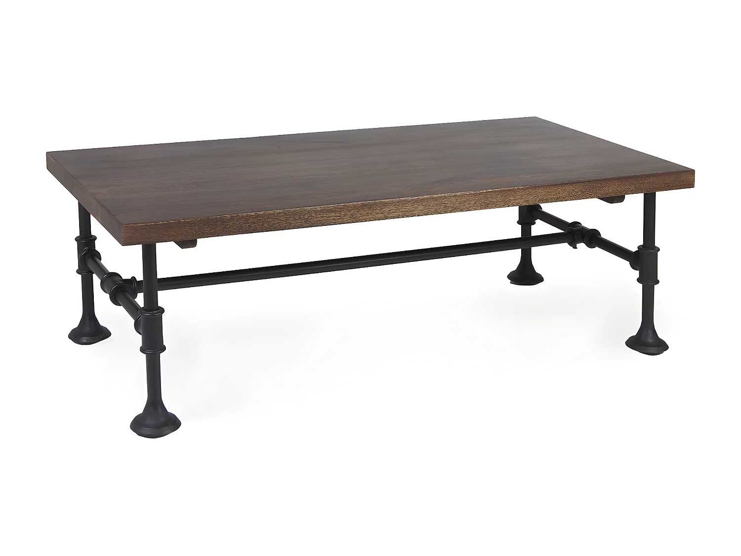 PIPA - Table en bois et fer noir L120