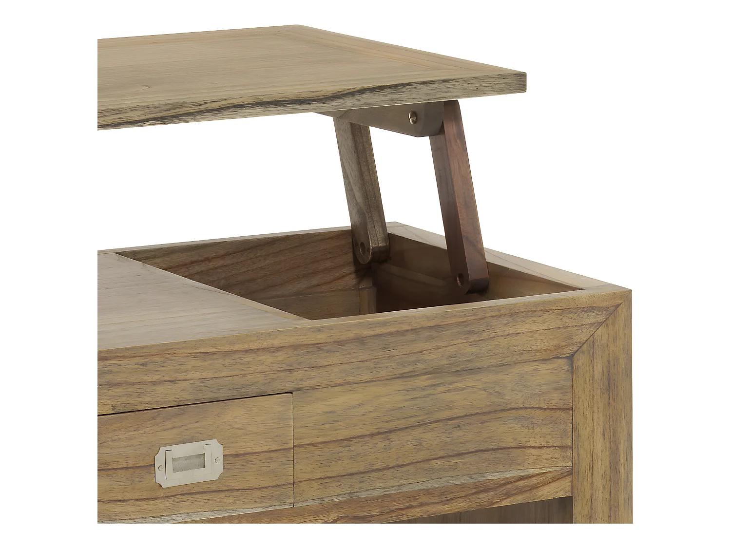 MERAPI - Table basse relevable en bois marron L110