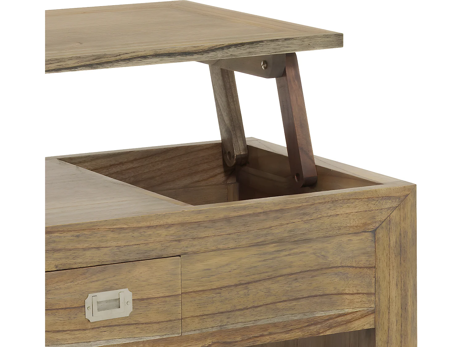 MERAPI - Table basse relevable en bois marron L110