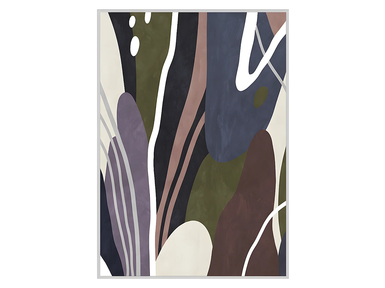 ARLES - Tableau à motifs vintage abstraits 62 x 92