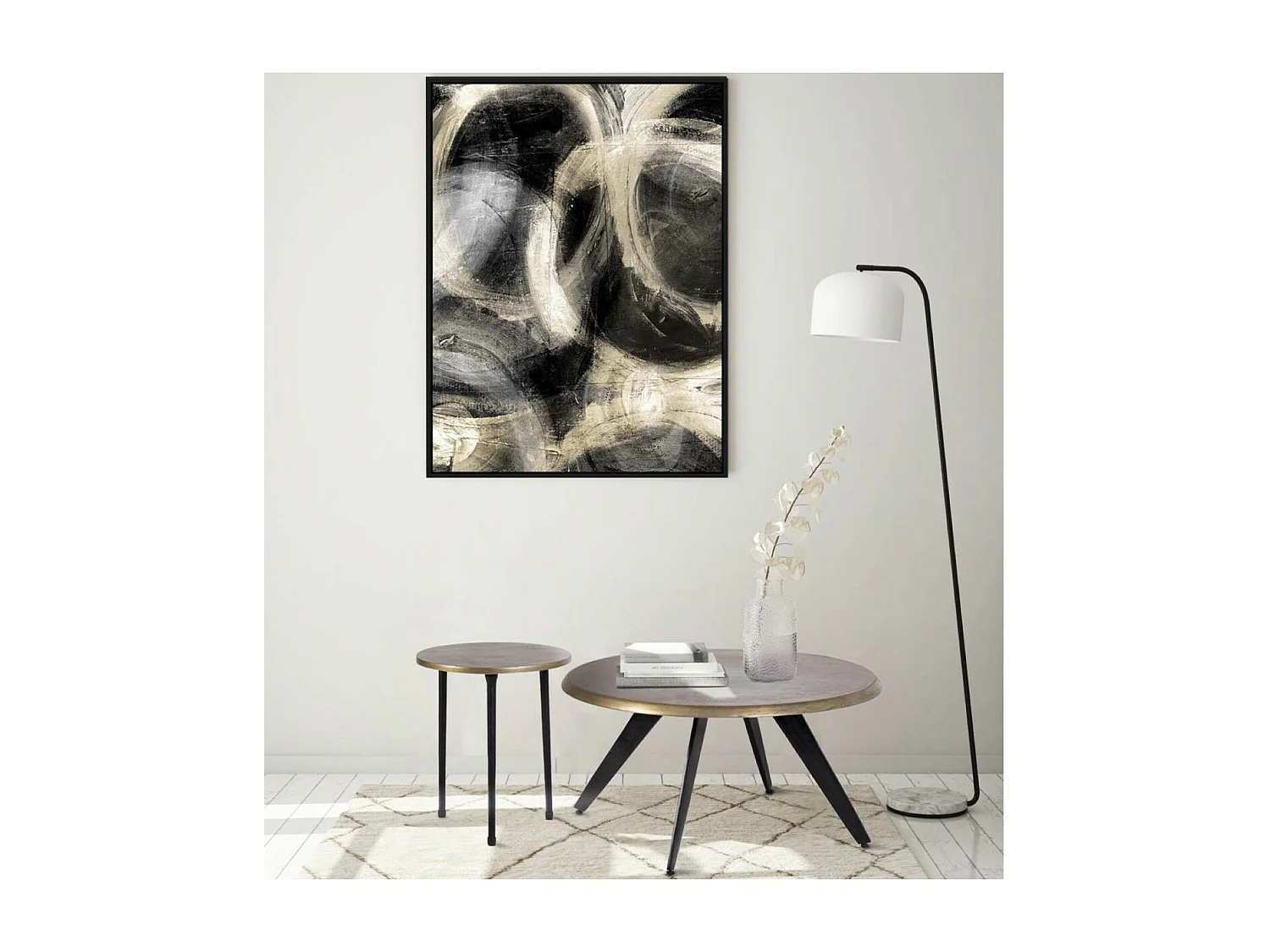 ARLES - Tableau à motifs géométriques 82 x 122