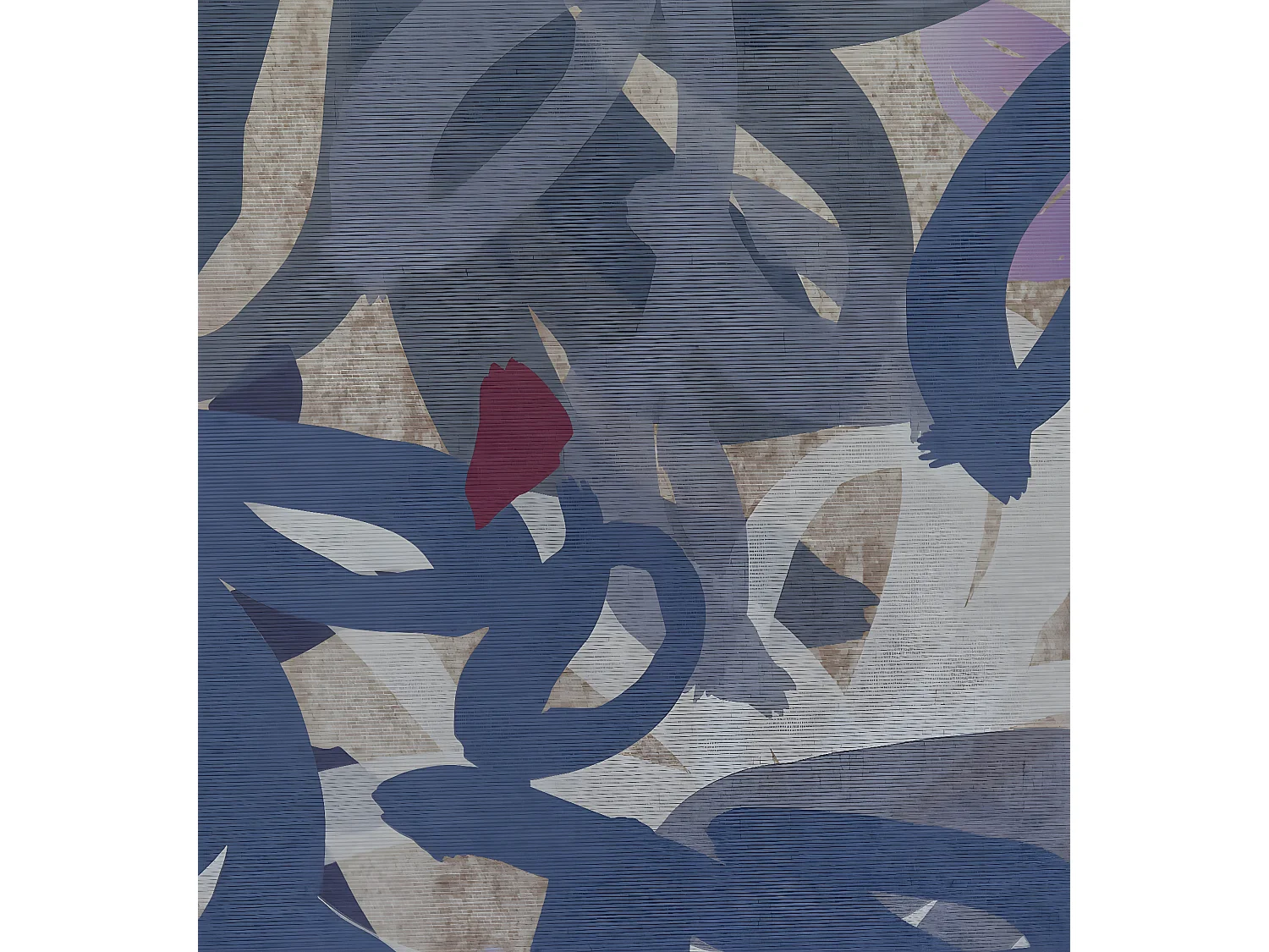 ARLES - Tableau à motifs floraux 62 x 92