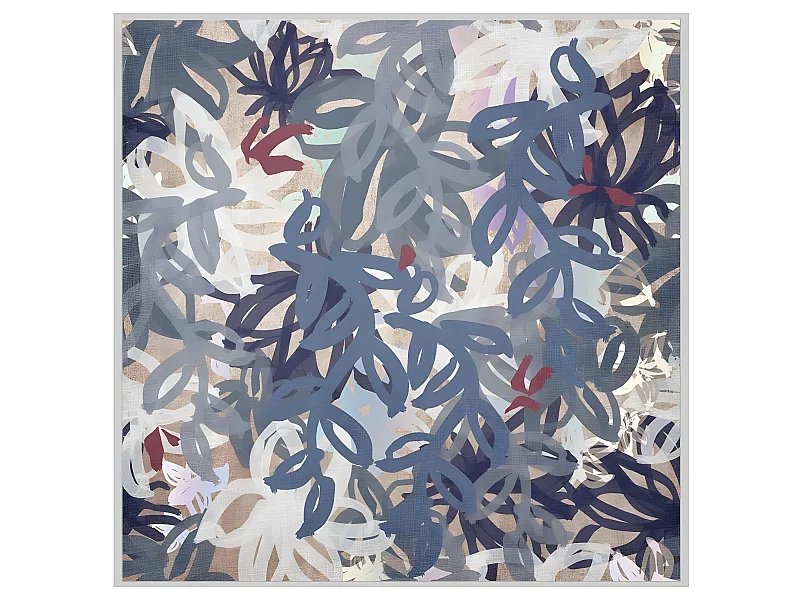 ARLES - Tableau à motifs floraux 62 x 92