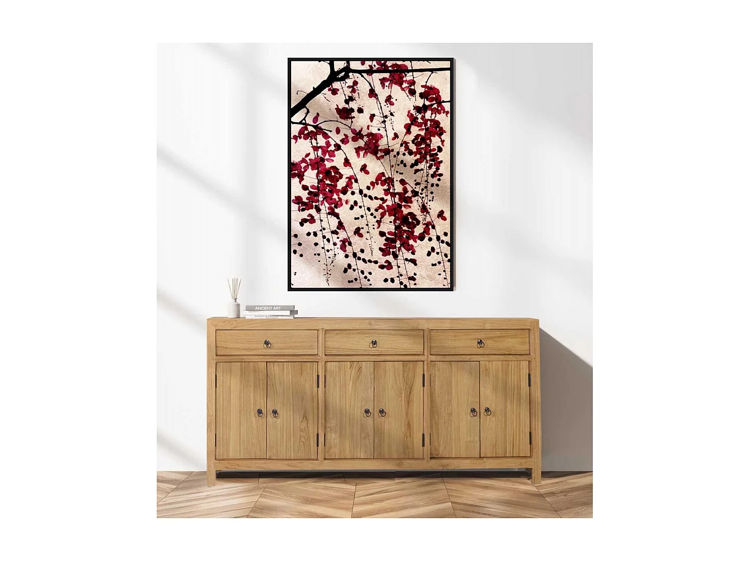 ARLES - Tableau à motifs cerisier 102 x 152