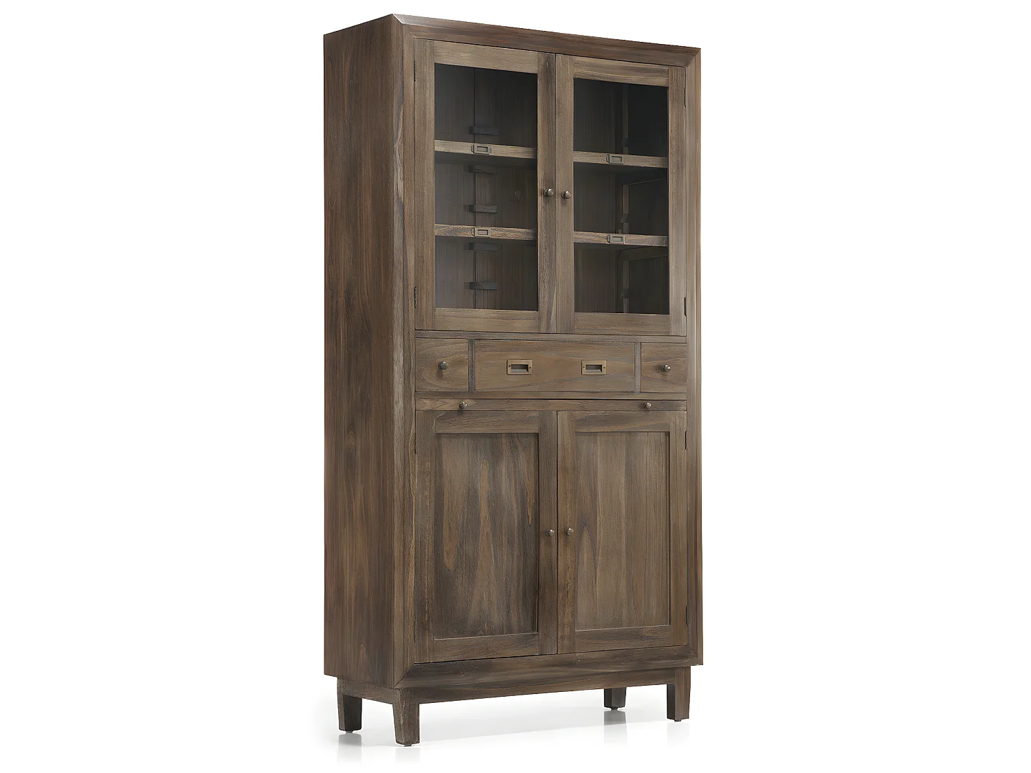 SINDORO - Vitrine en bois marron H190