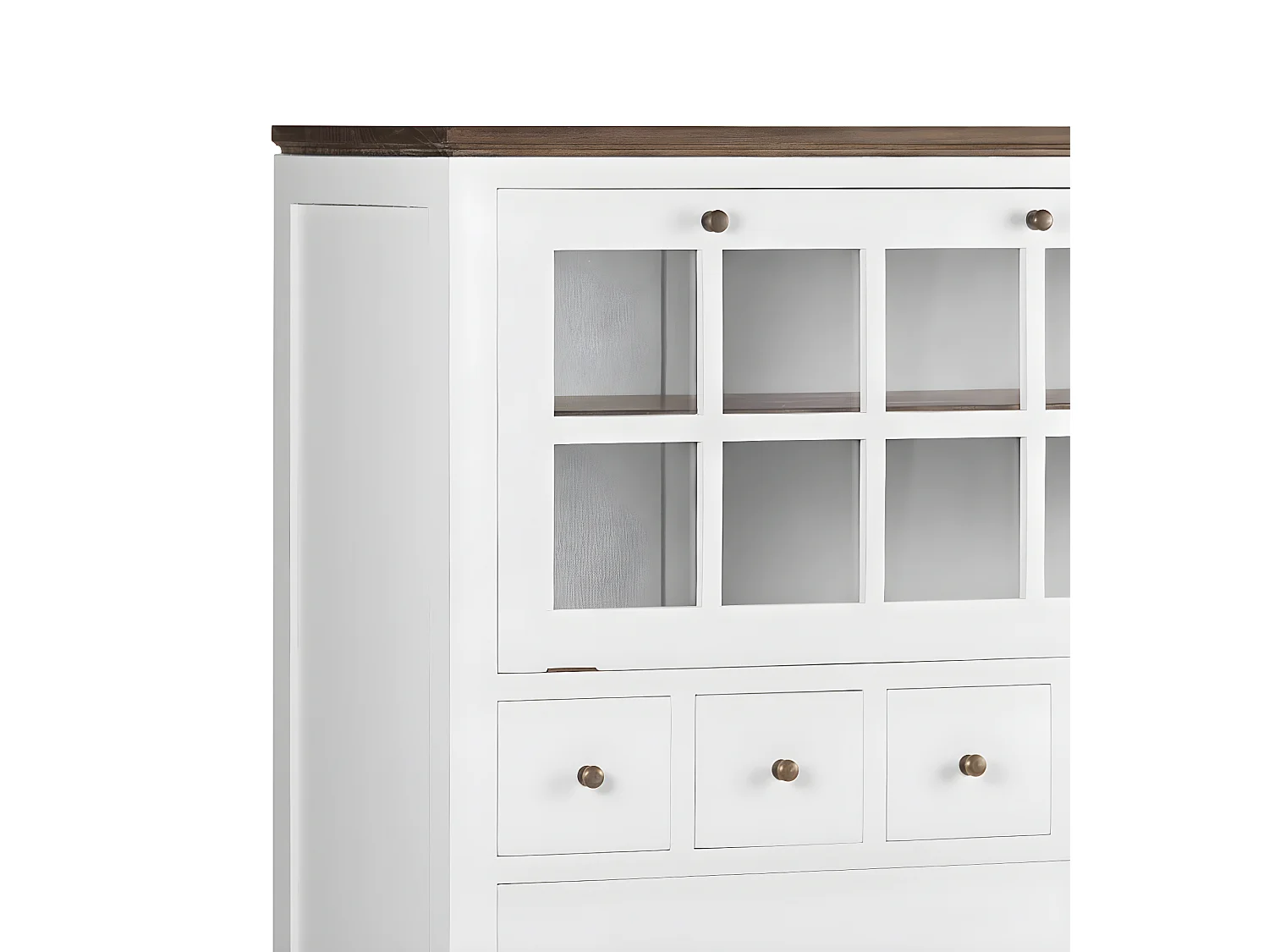 EVEREST - Commode en bois blanc H135
