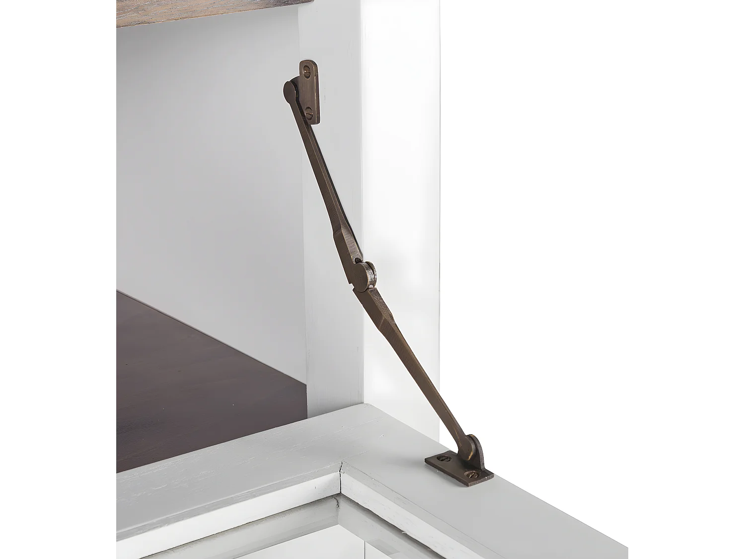 EVEREST - Commode en bois blanc H135