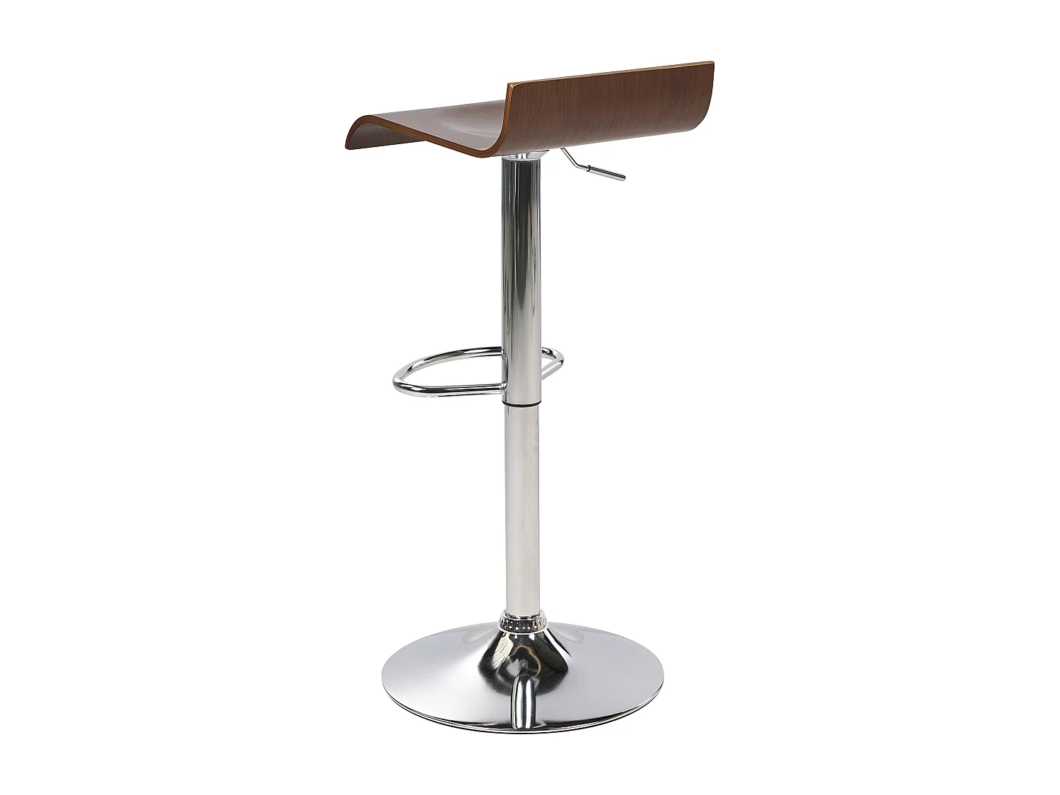 Barkruk Set van 2 Donkere houtkleur VALENCIA