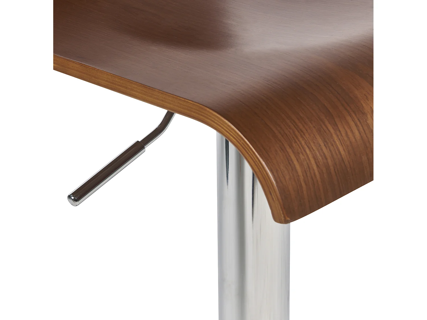 Barkruk Set van 2 Donkere houtkleur VALENCIA