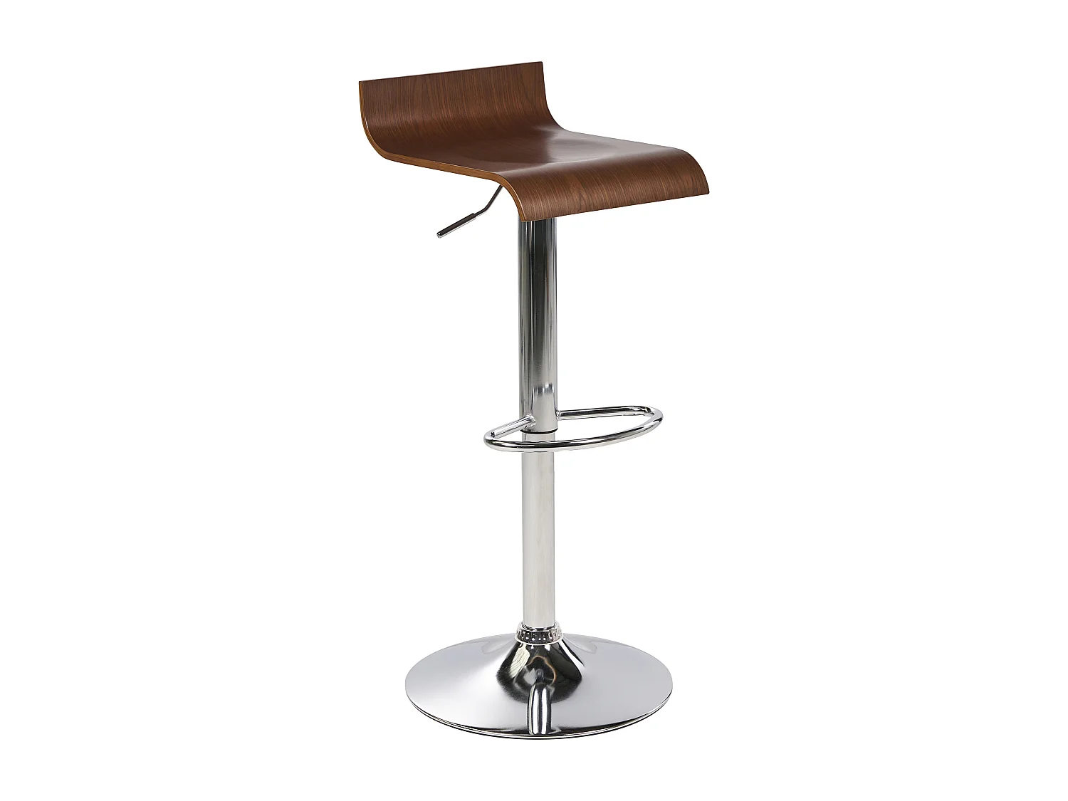 Barkruk Set van 2 Donkere houtkleur VALENCIA