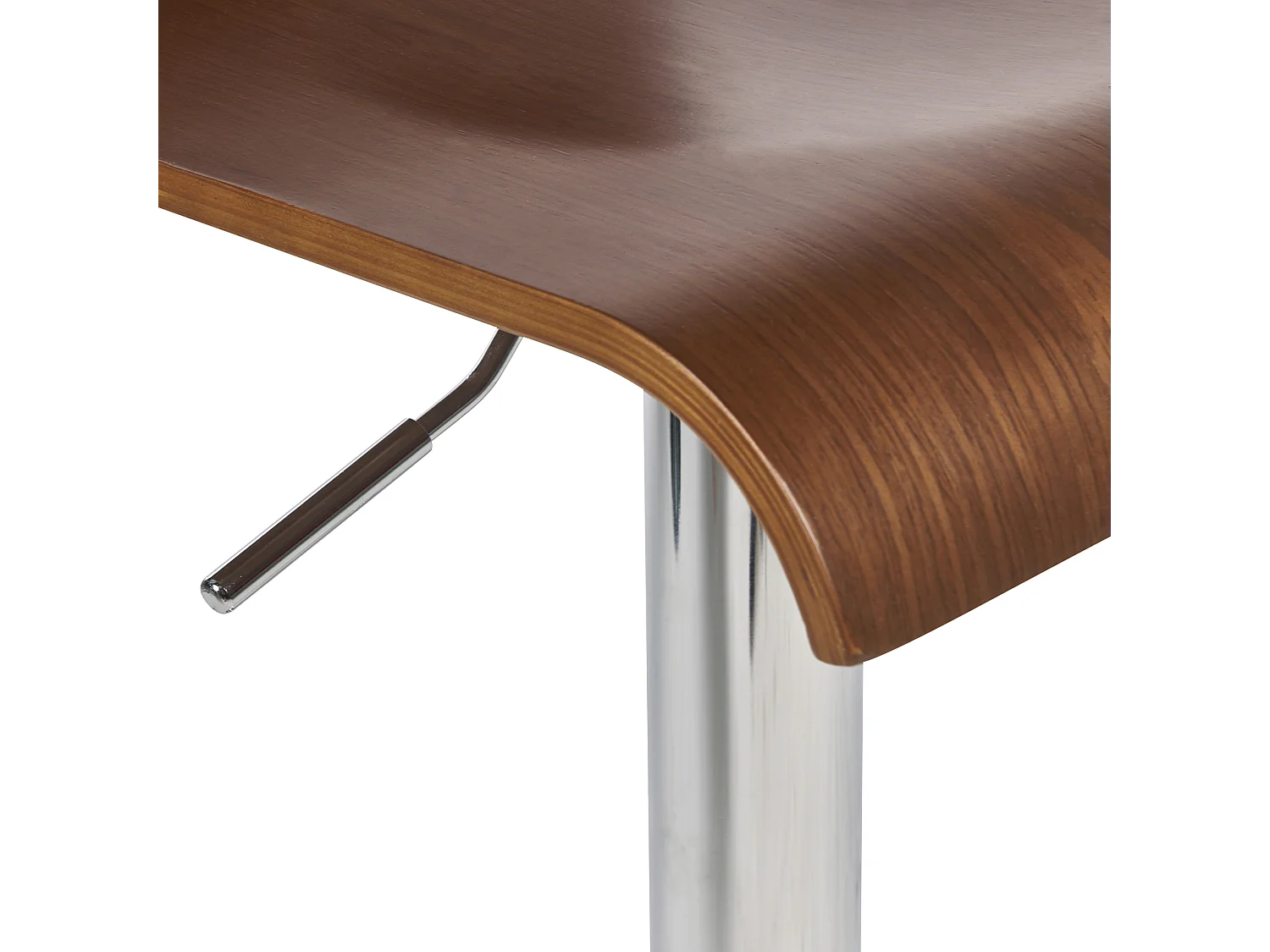 Barkruk Set van 2 Donkere houtkleur VALENCIA