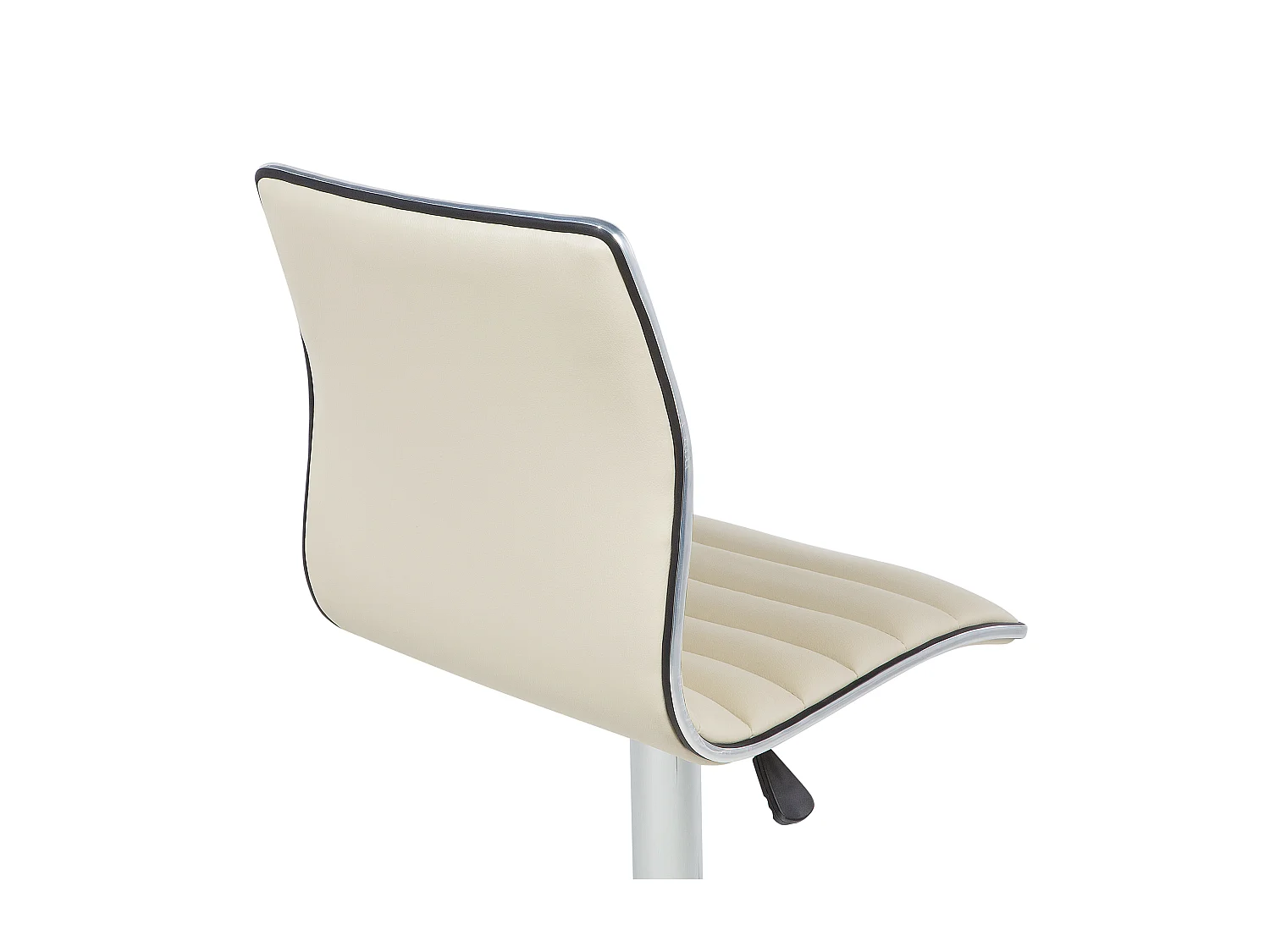 Set van 2 barstoelen LUCERNE Kunstleer Draaibaar Lichtbeige