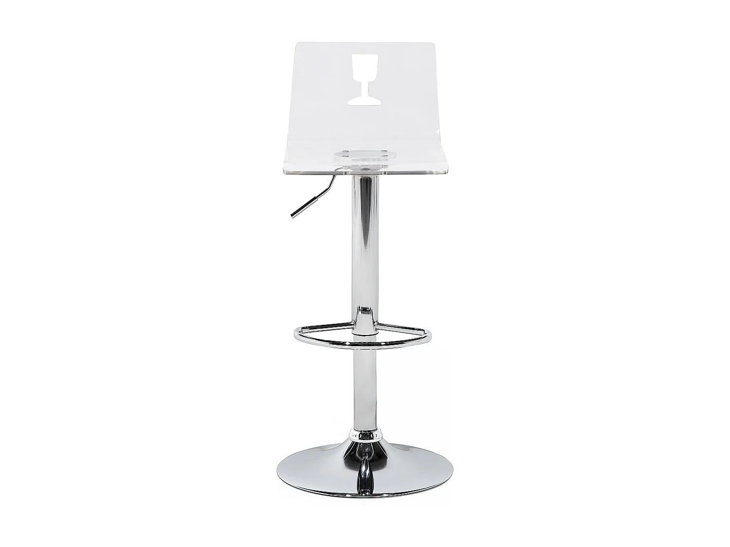 Set van 2 barstoelen BUSAN Draaibaar Transparant