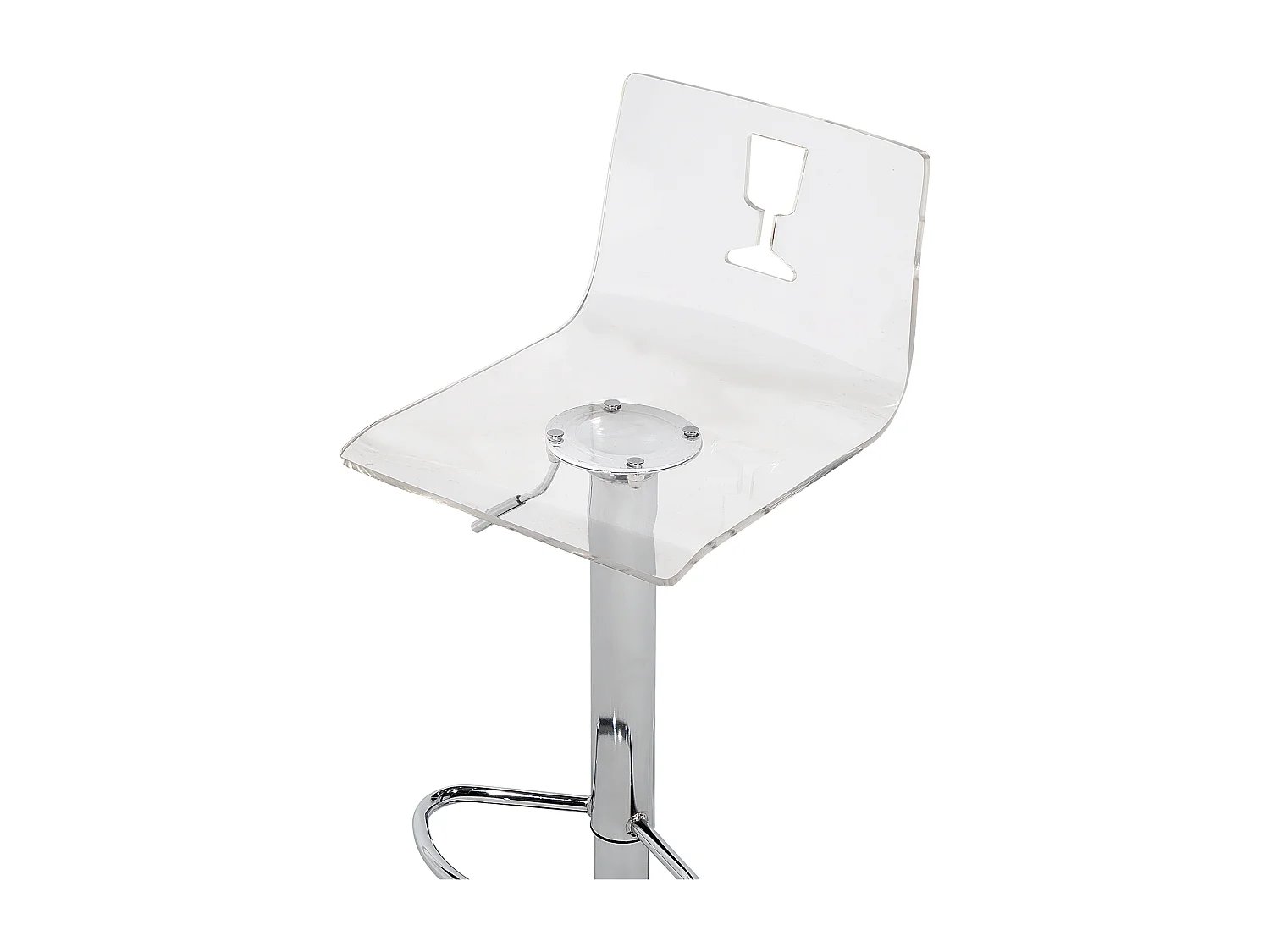 Set van 2 barstoelen BUSAN Draaibaar Transparant