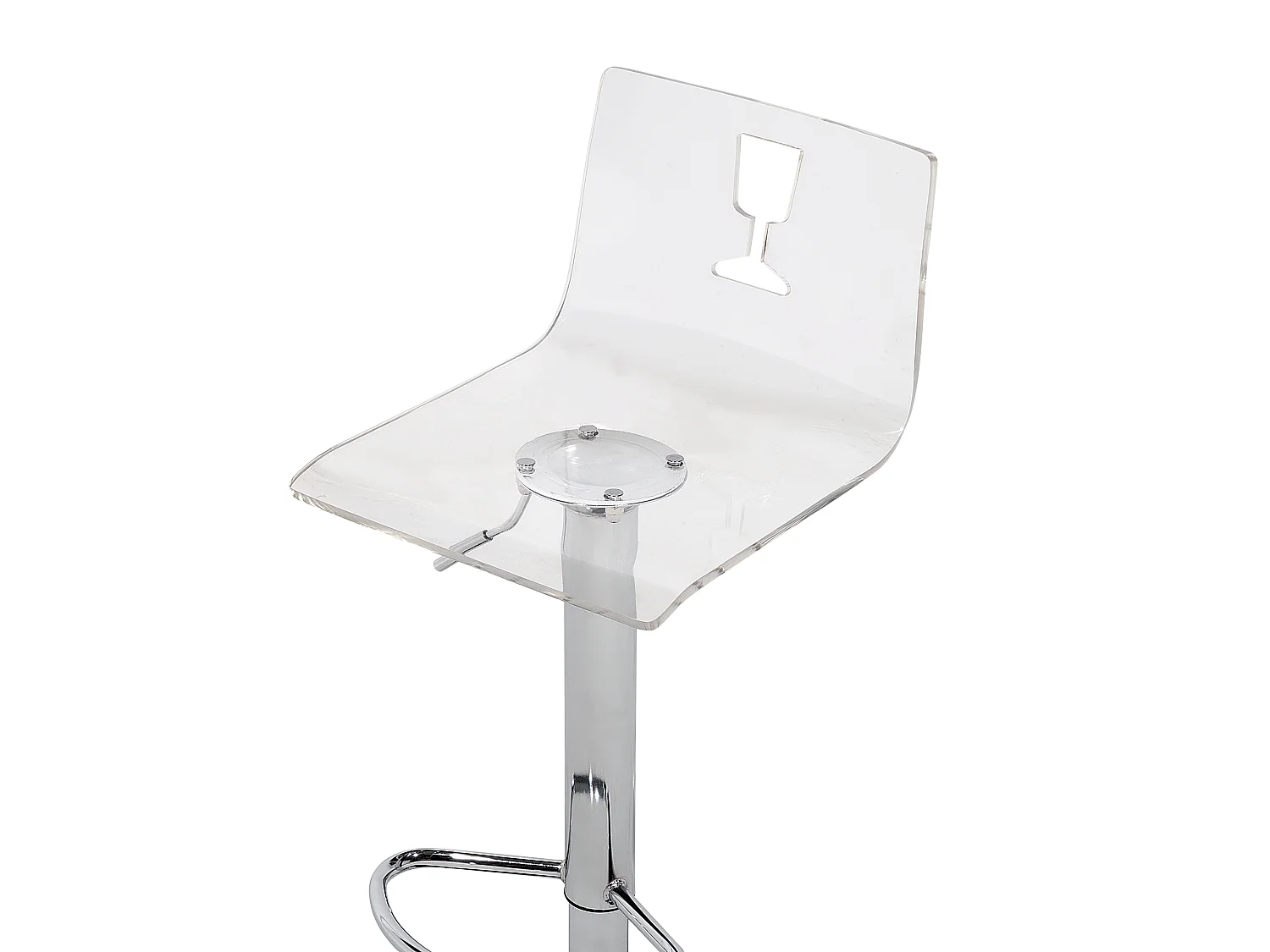 Lot de 2 chaises de bar BUSAN Transparent