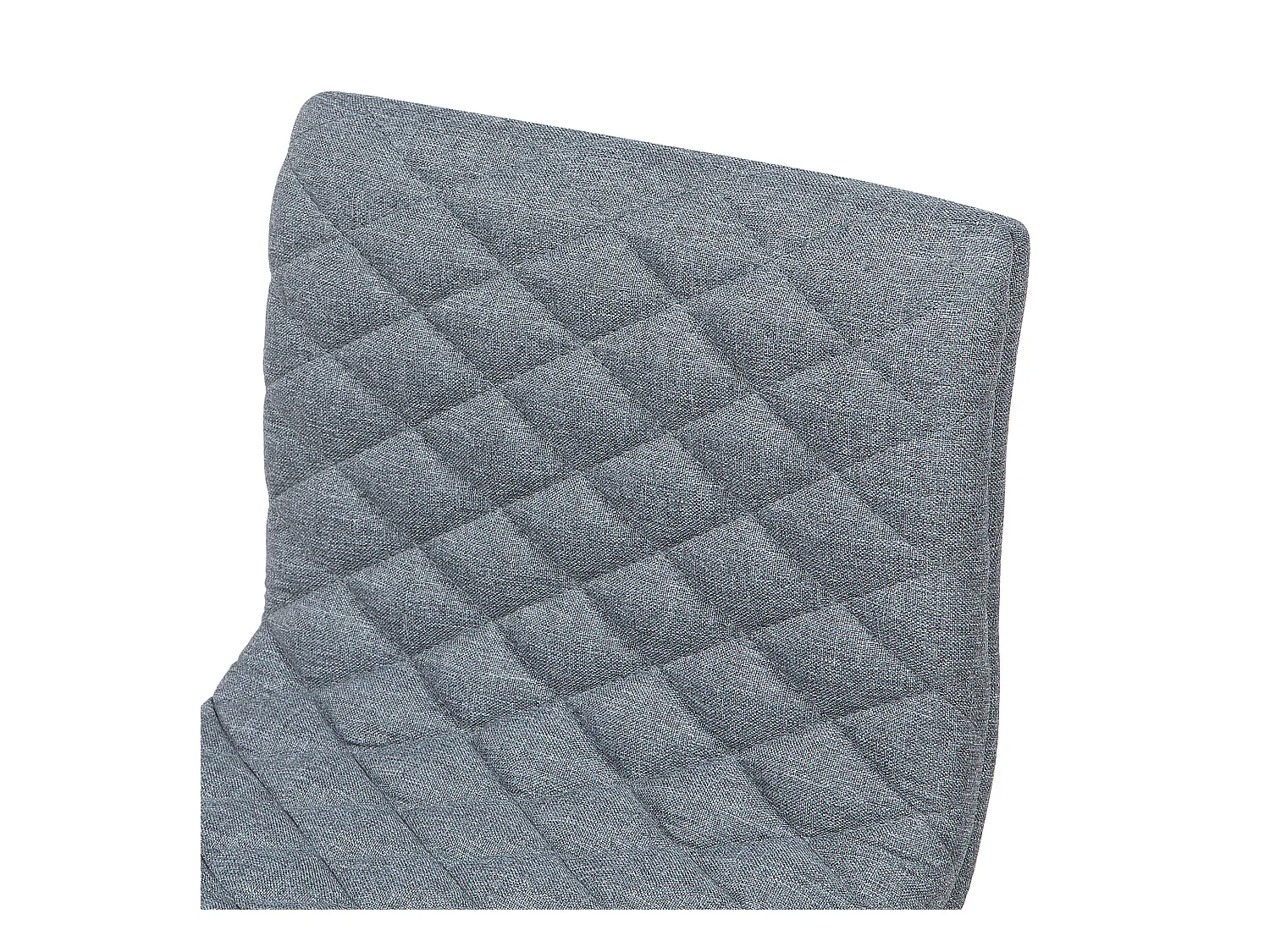 Bequemes Barstuhl Set 2 Stühle schöne Versteppung Rückenlehne grau Orlando