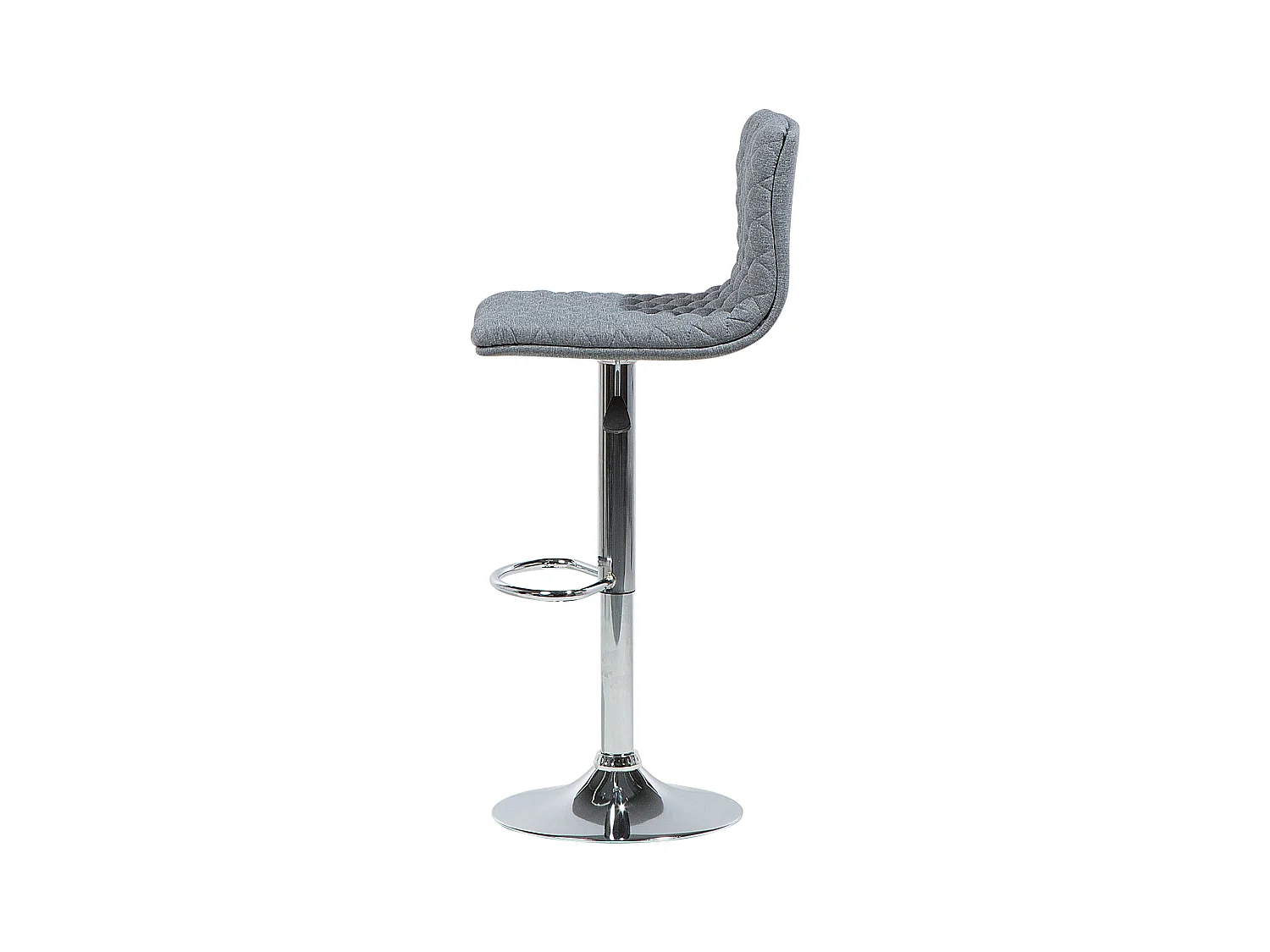 Bequemes Barstuhl Set 2 Stühle schöne Versteppung Rückenlehne grau Orlando