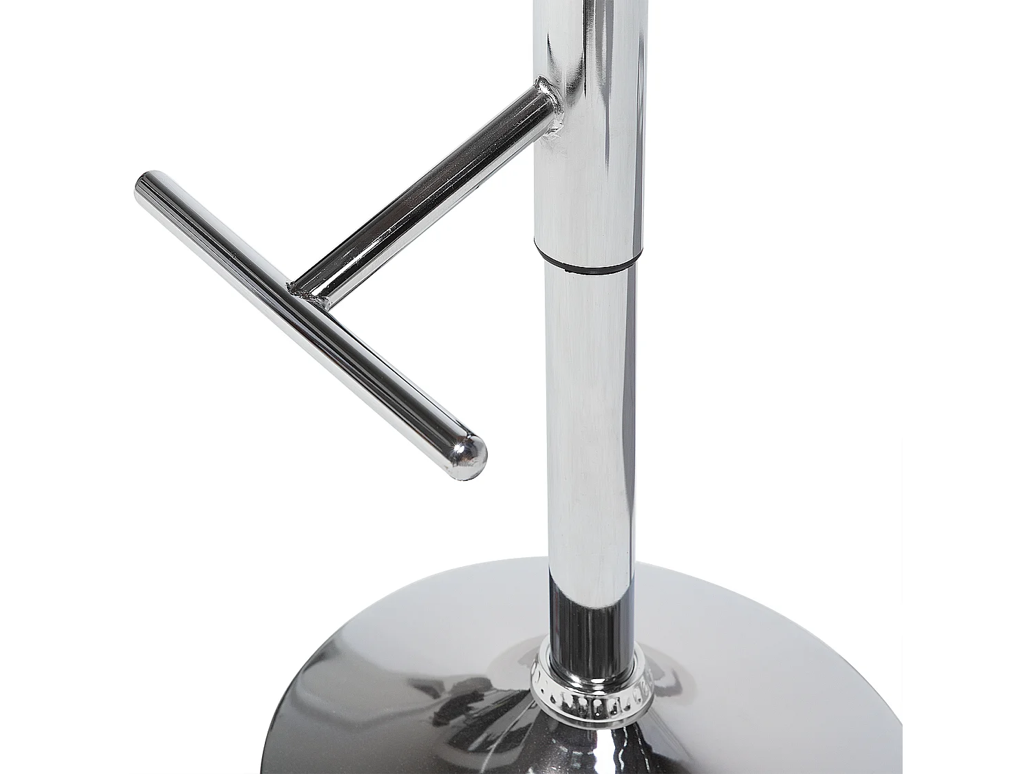 Tabouret de bar PETERSBURG Cuir PU Noir