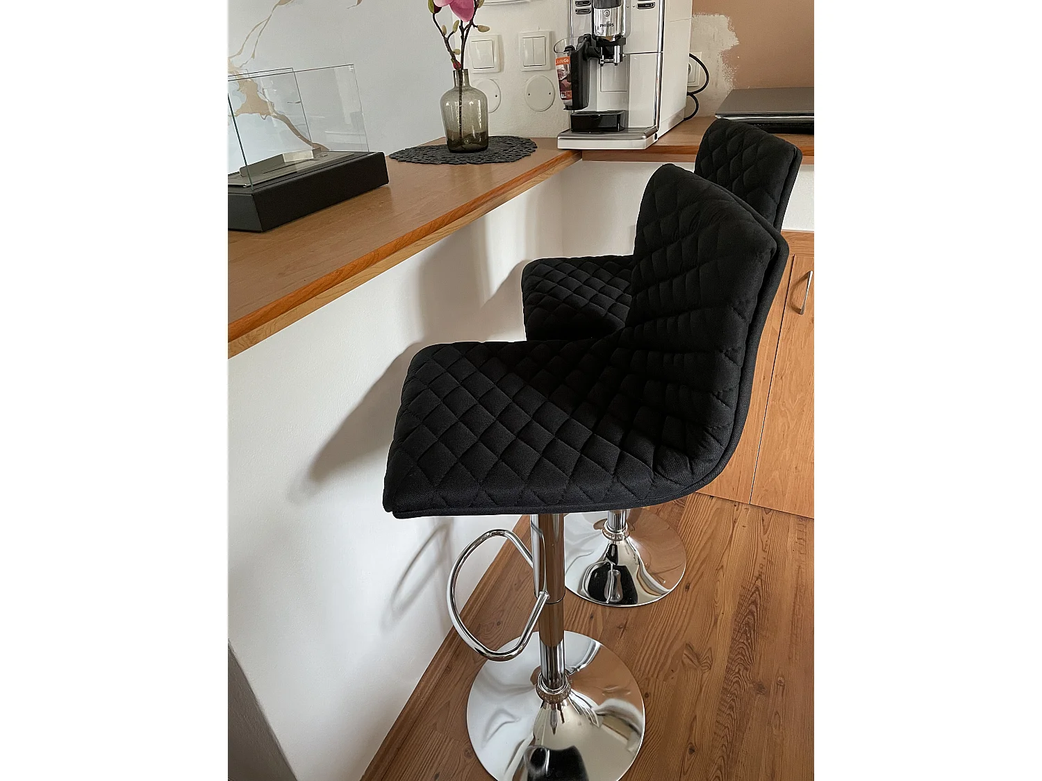 Lot de 2 chaises de bar ORLANDO Noir