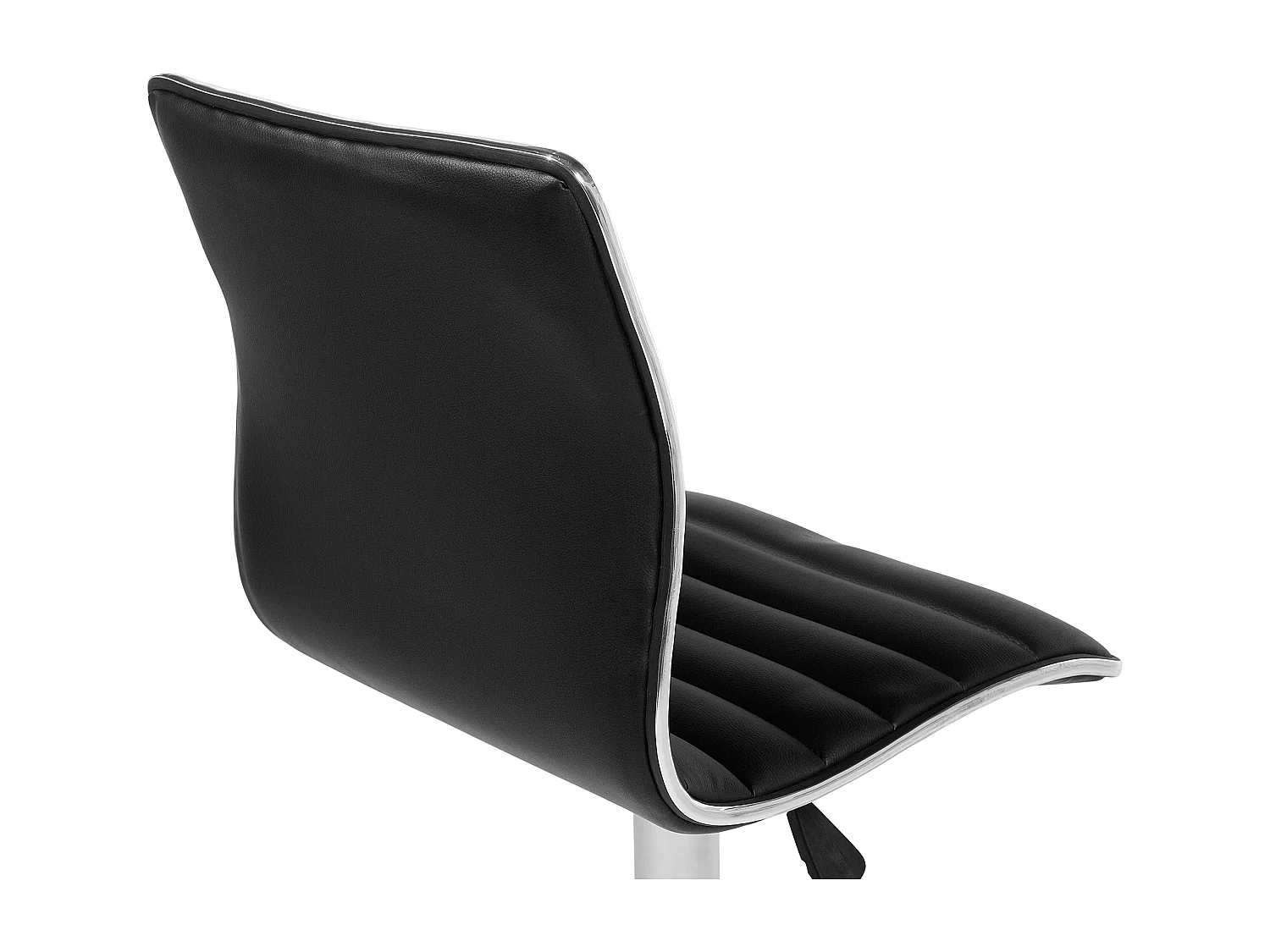 Set van 2 barstoelen LUCERNE Kunstleer Draaibaar Zwart