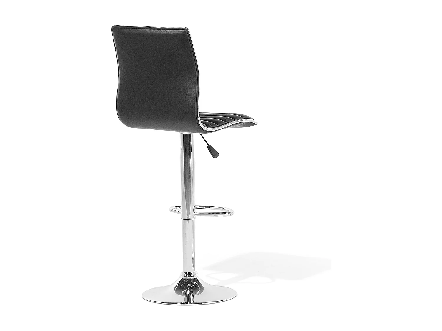 Lot de 2 chaises de bar LUCERNE Cuir PU Noir