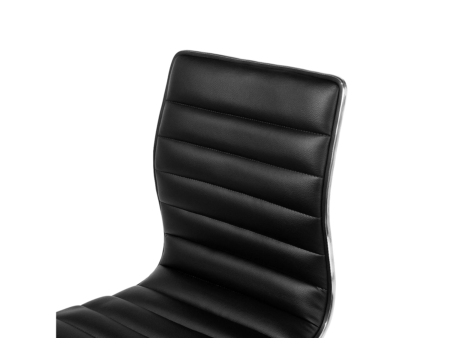 Lot de 2 chaises de bar LUCERNE Cuir PU Noir