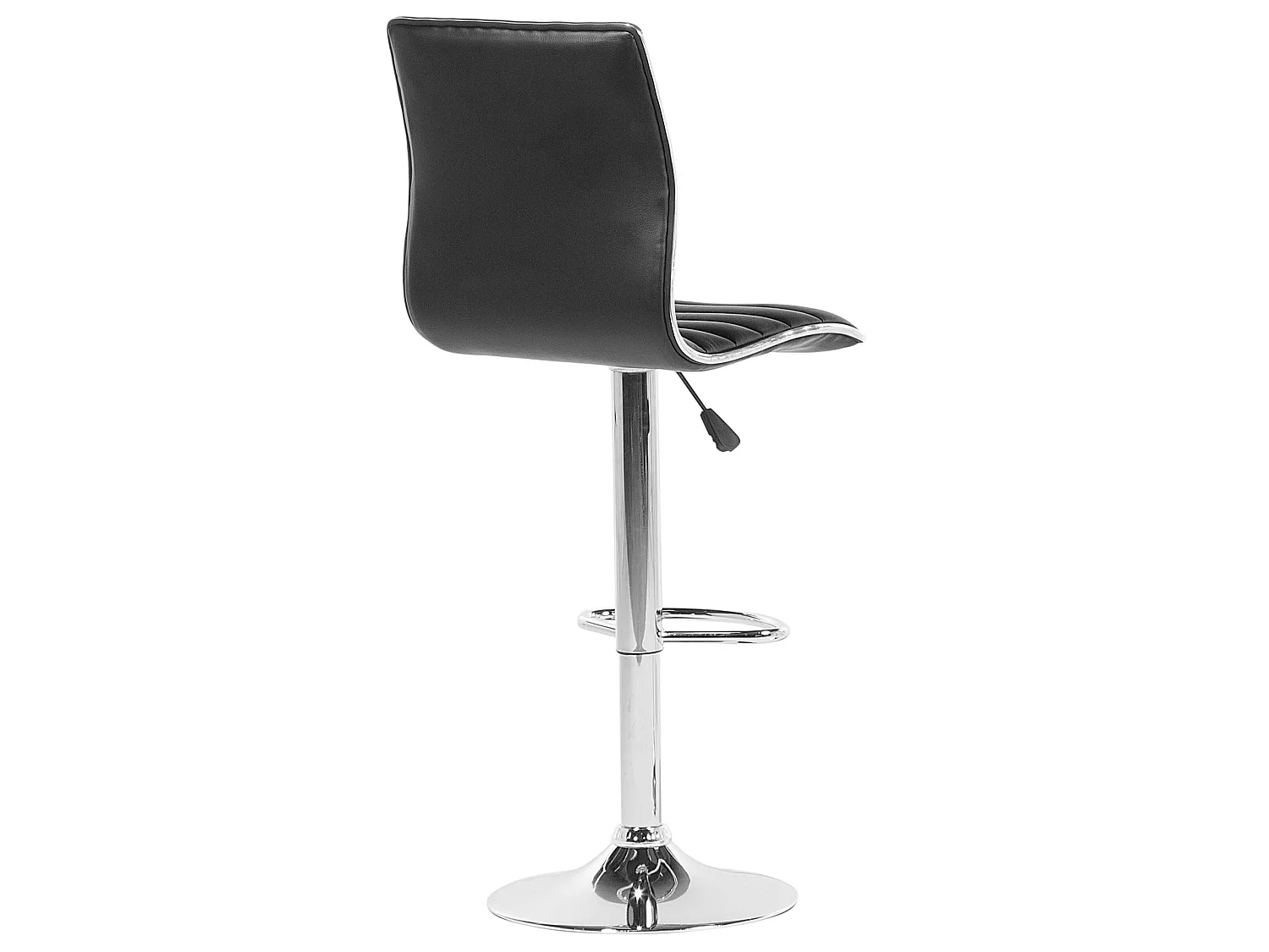 Set van 2 barstoelen LUCERNE Kunstleer Draaibaar Zwart